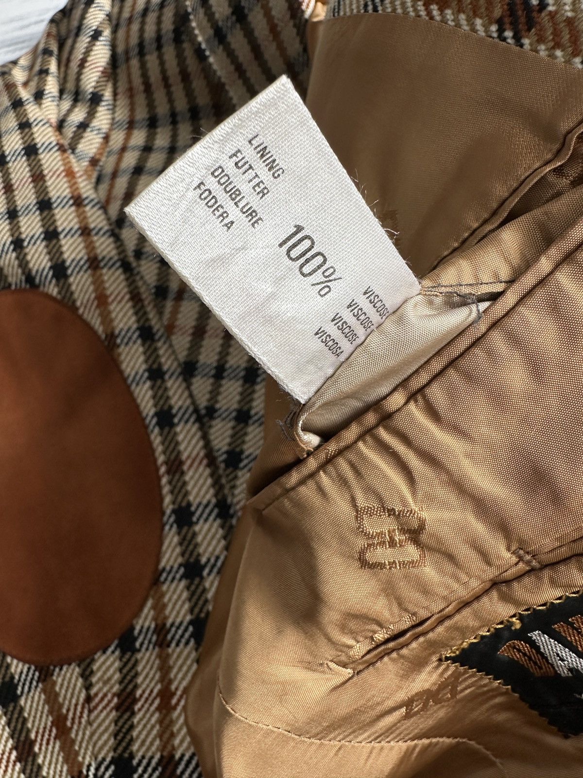 DAKS DAKS London Signature Wool Blazer Jacket Check Made in UK Size 40R - 20 Thumbnail