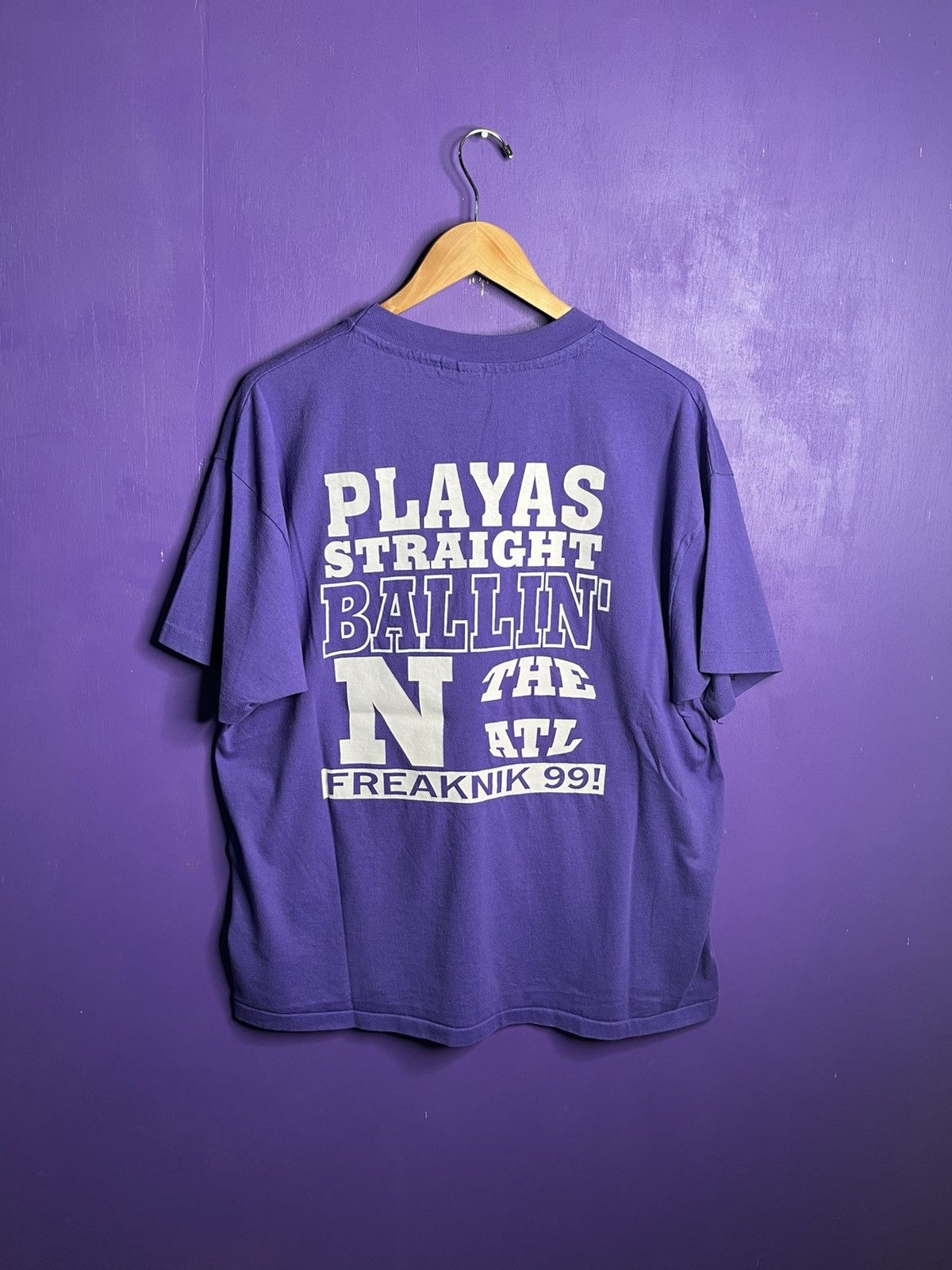 Vintage Vintage 1999 Freaknik players straight ballin t-shirt Size US XL / EU 56 / 4 - 2 Thumbnail