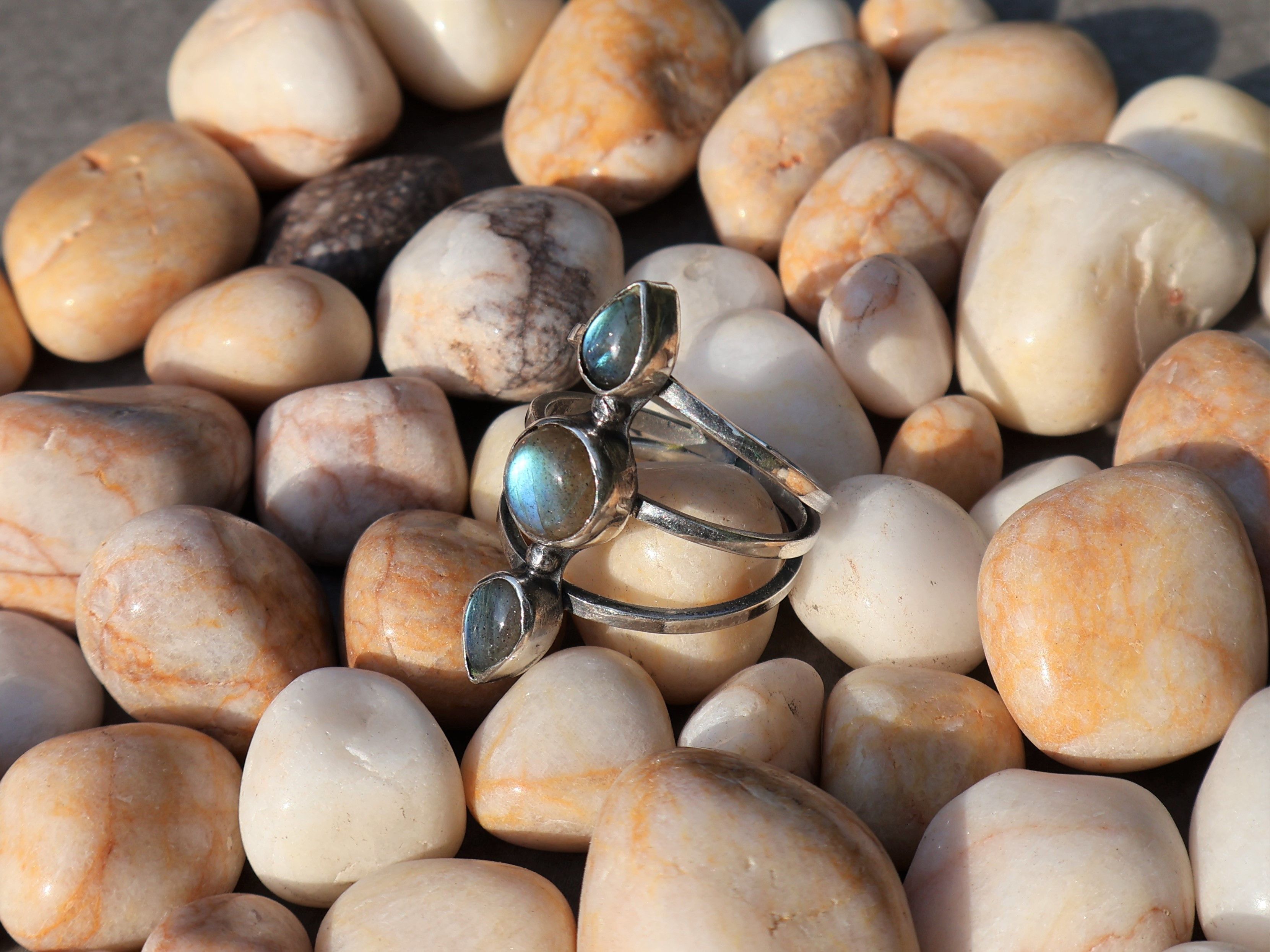 Handmade Labradorite Ring, Sterling Silver Rings, Handmade Women Ring Size ONE SIZE - 4 Thumbnail