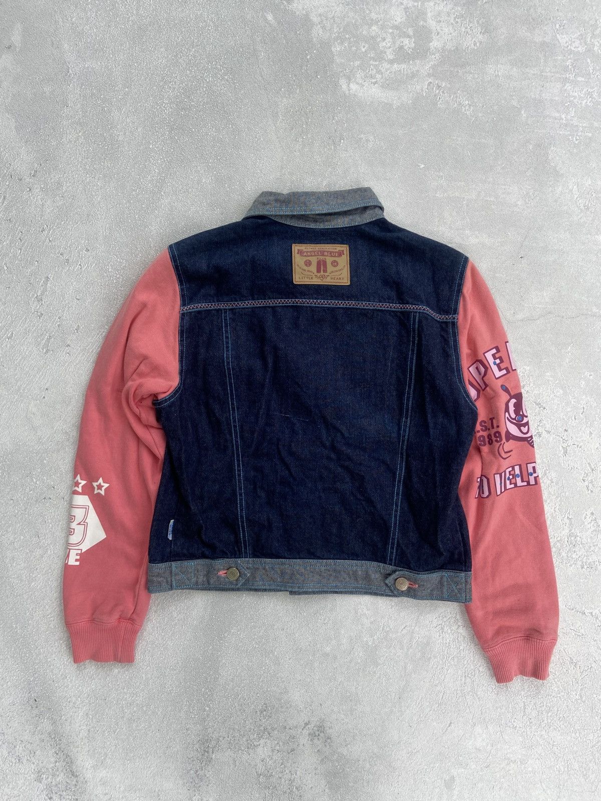 Angel Blue 1990s Angel Blue - Denim Patchwork Jacket Size US S / EU 44-46 / 1 - 2 Thumbnail