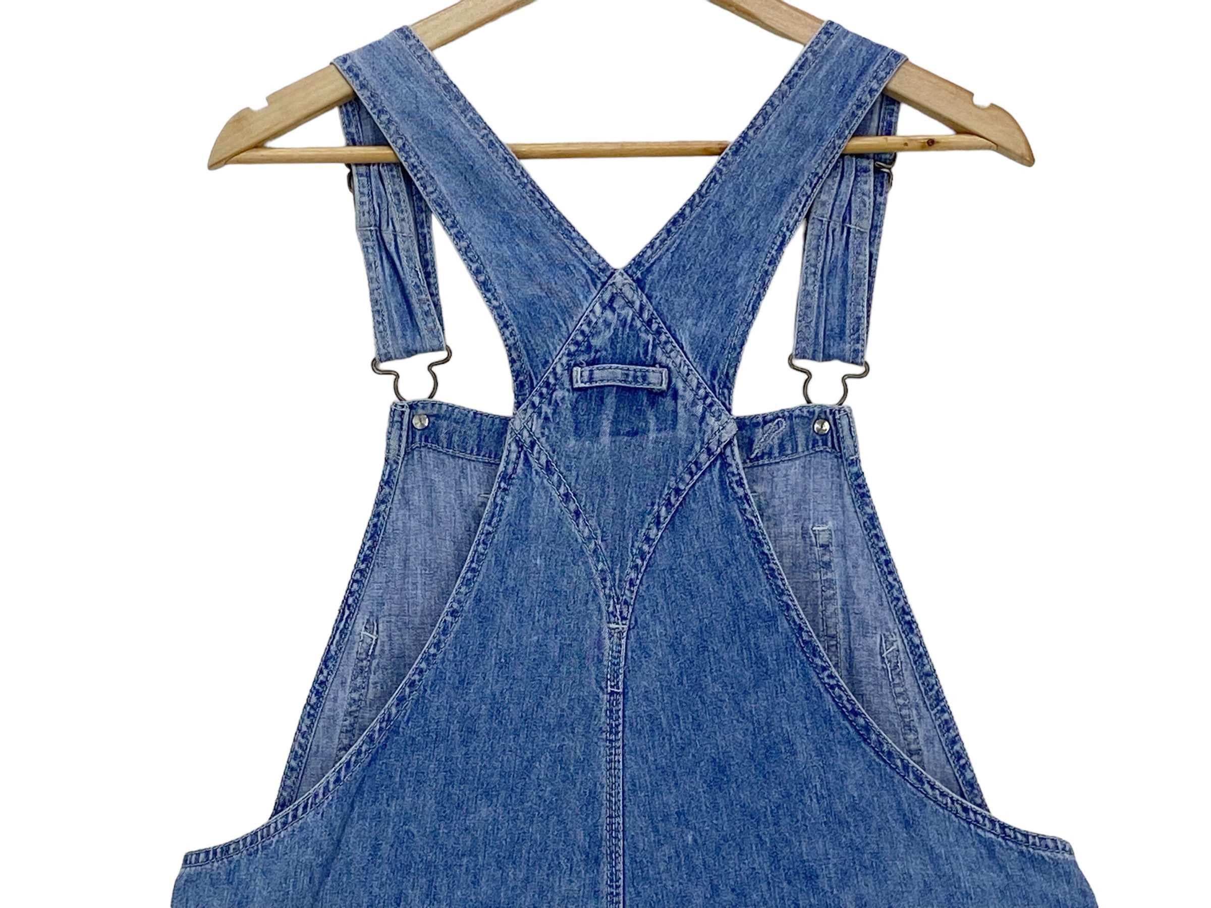 Old Navy Old Navy Carpenter Bib Overalls Light Wash Jeans Size US 39 - 6 Thumbnail