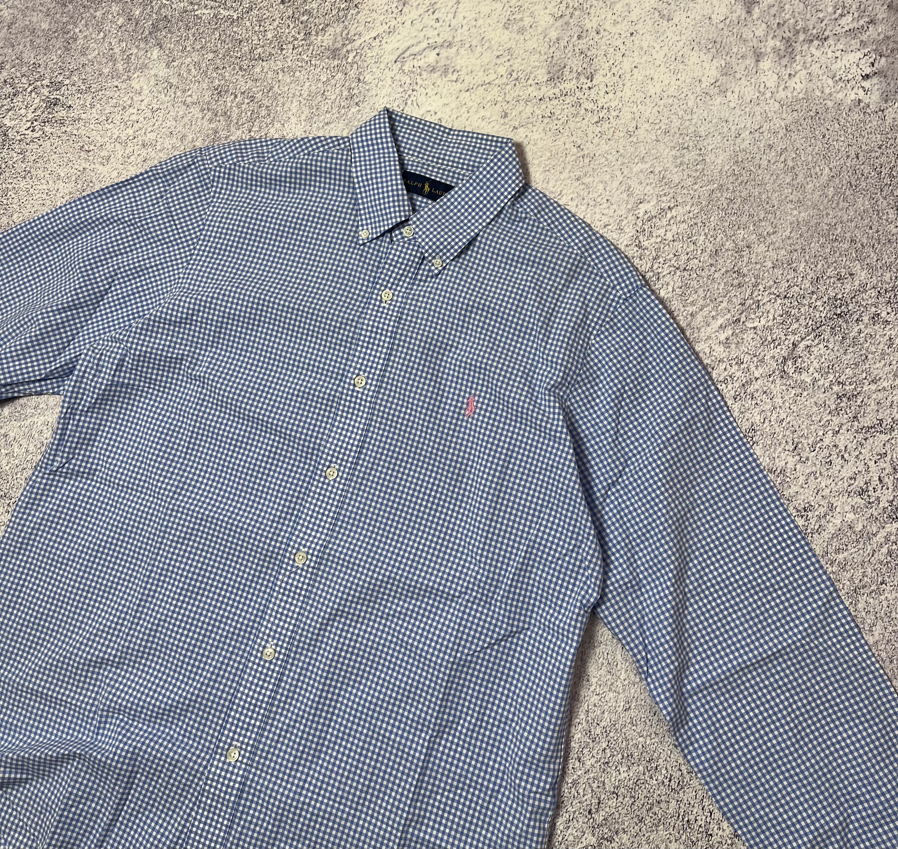Japanese Brand × Polo Ralph Lauren Men’s button down shirt Polo Ralph Lauren size L blue y2k Size US L / EU 52-54 / 3 - 2 Thumbnail