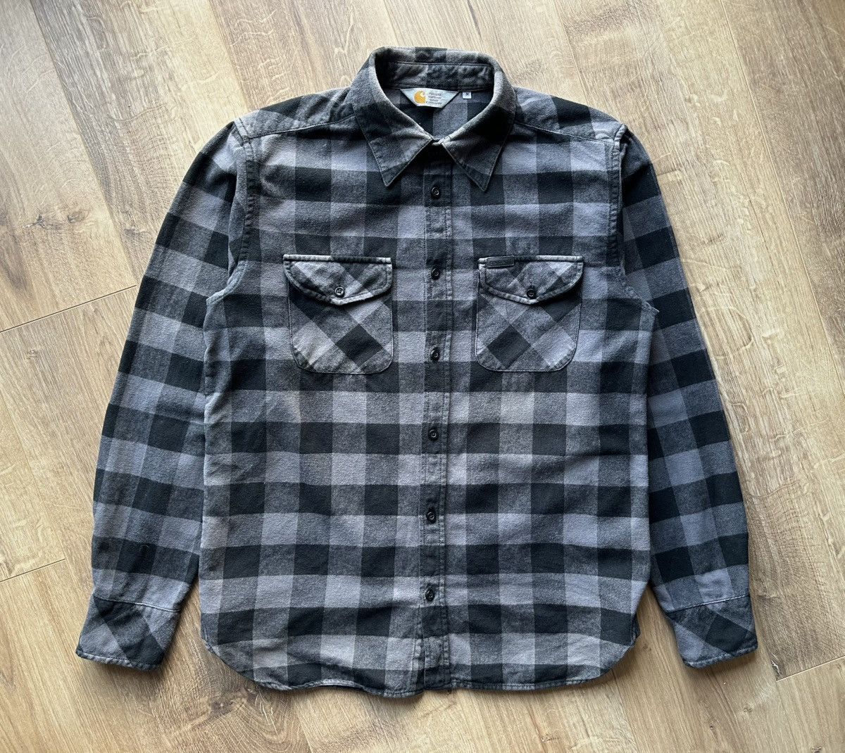 Carhartt × Vintage Vintage Carhartt L/S Jack Flannel Plaid Shirt Size US M / EU 48-50 / 2 - 1 Thumbnail
