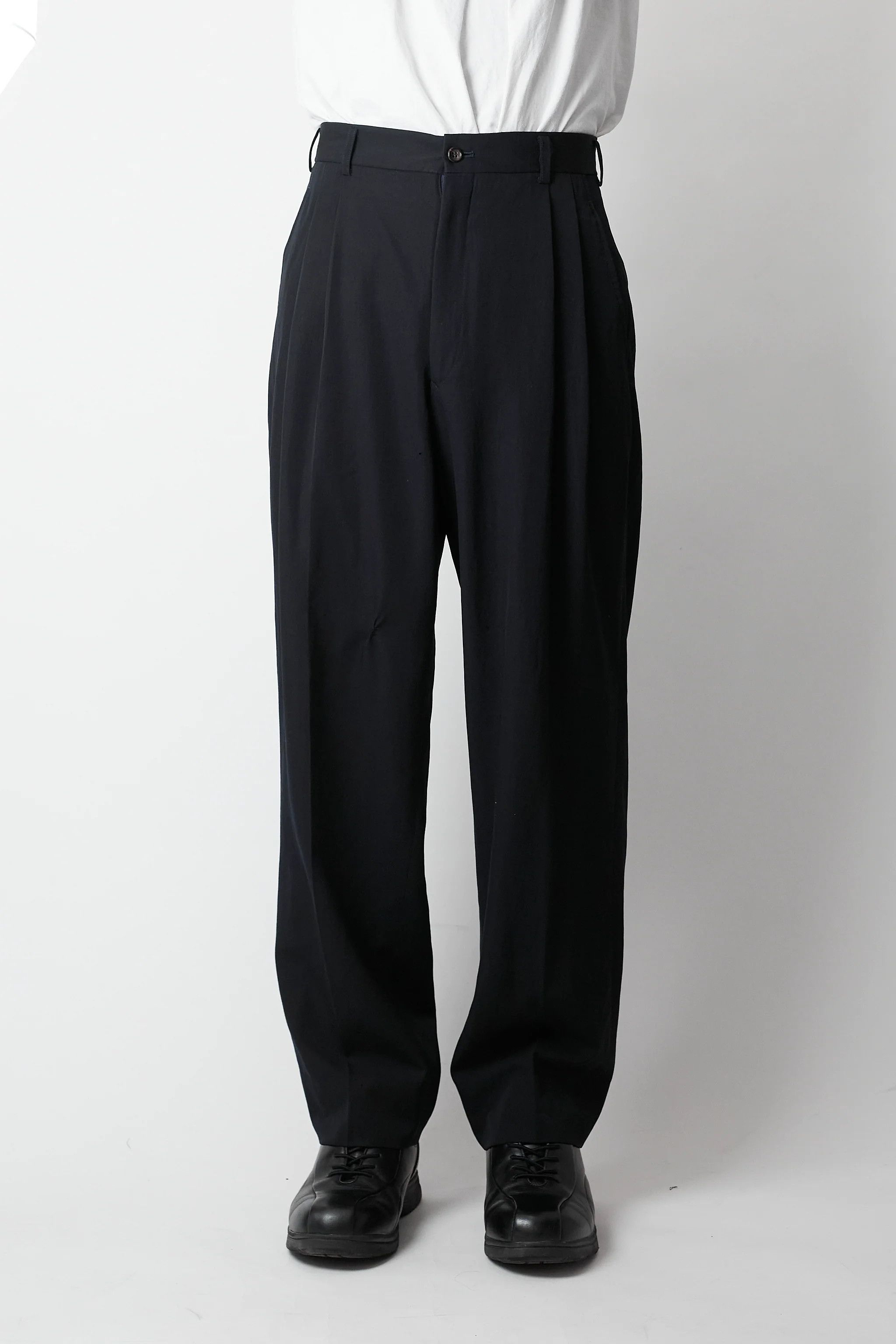 Comme des Garcons × Comme des Garcons Homme Plus × Vintage AW91 Comme Des Garcons Gabardine Wool Pants Size US 30 / EU 46 - 1 Thumbnail