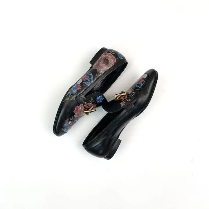 Louis Vuitton Louis Vuitton Logo Floral Embroidered Casual Shoes -2508 Size US 6 / IT 36 - 3 Thumbnail