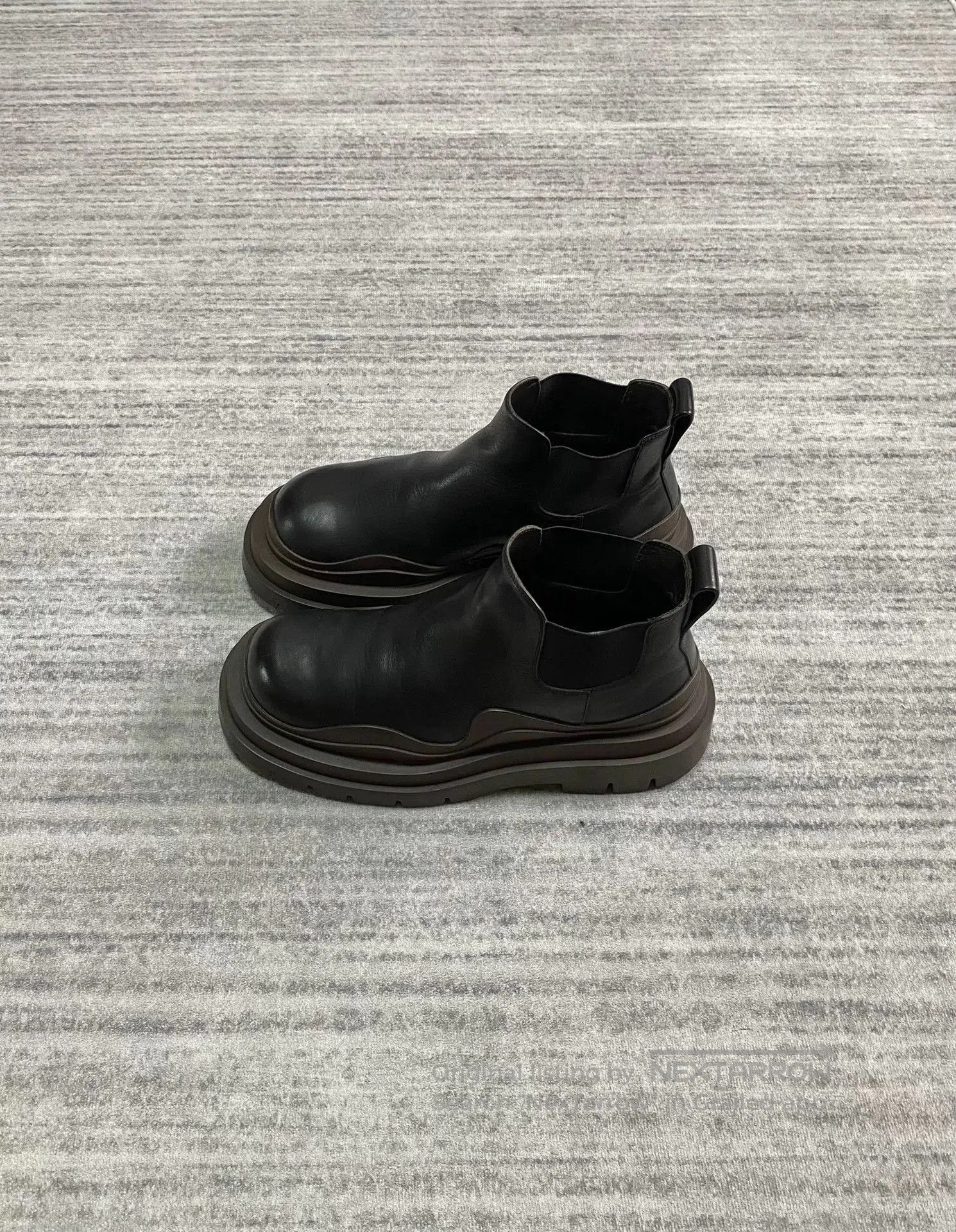 Bottega Veneta bottega veneta black chunky leather boots. Size US 8 / EU 41 - 3 Thumbnail