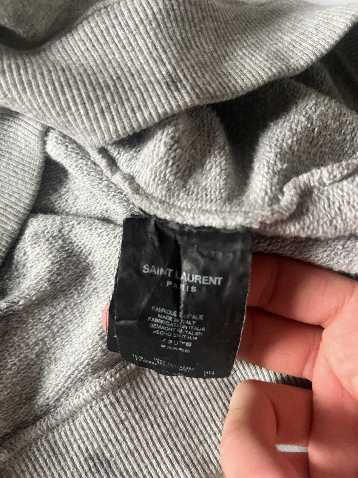 Yves Saint Laurent YVES SAINT LAURENT GREY COLLAR ZIP SWEATSHIRT Size US M / EU 48-50 / 2 - 5 Thumbnail