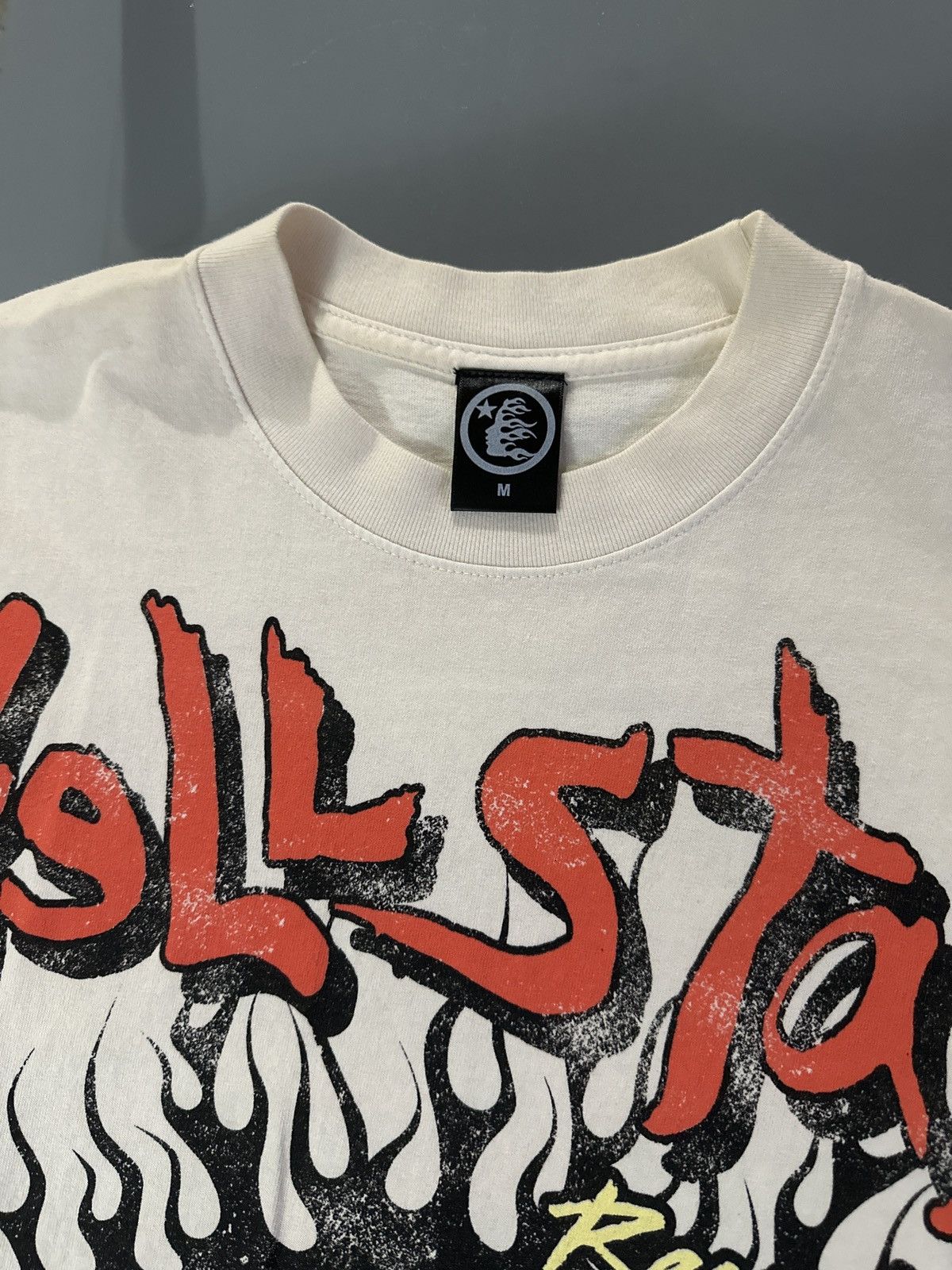 image of Hellstar Tee in Beige, Men's (Size Small)