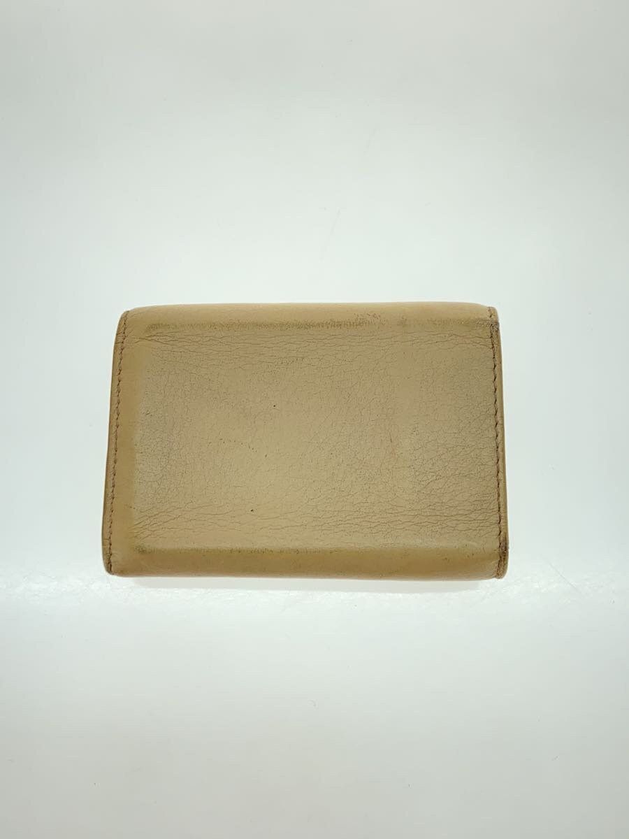 Balenciaga Balenciaga Leather Bi-Fold Wallet Beige Size ONE SIZE - 2 Thumbnail