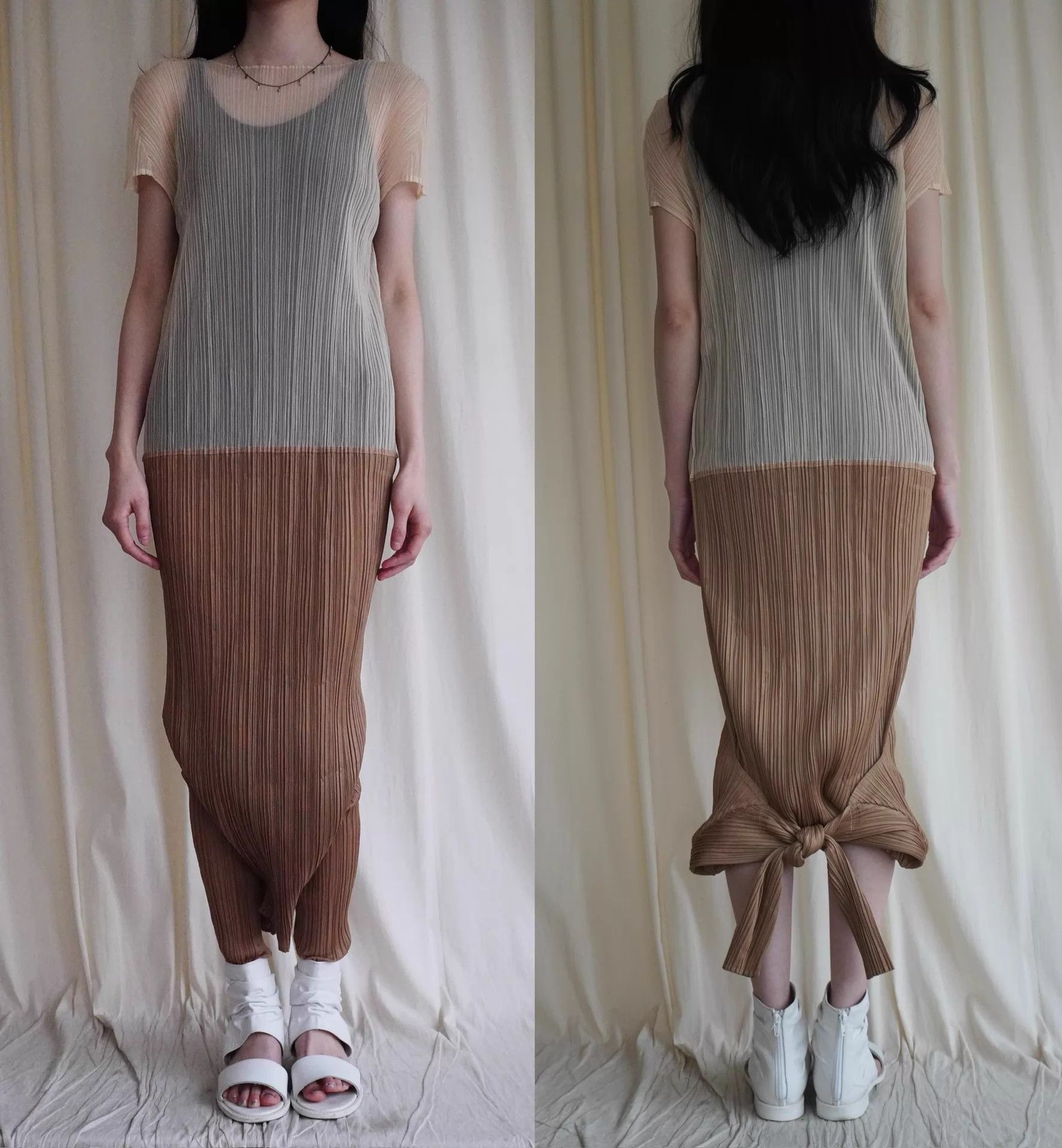 Issey Miyake Issey Miyake PP 2000s Double-Layer Jumpsuit Size 27" / US 4 / IT 40 - 8 Thumbnail