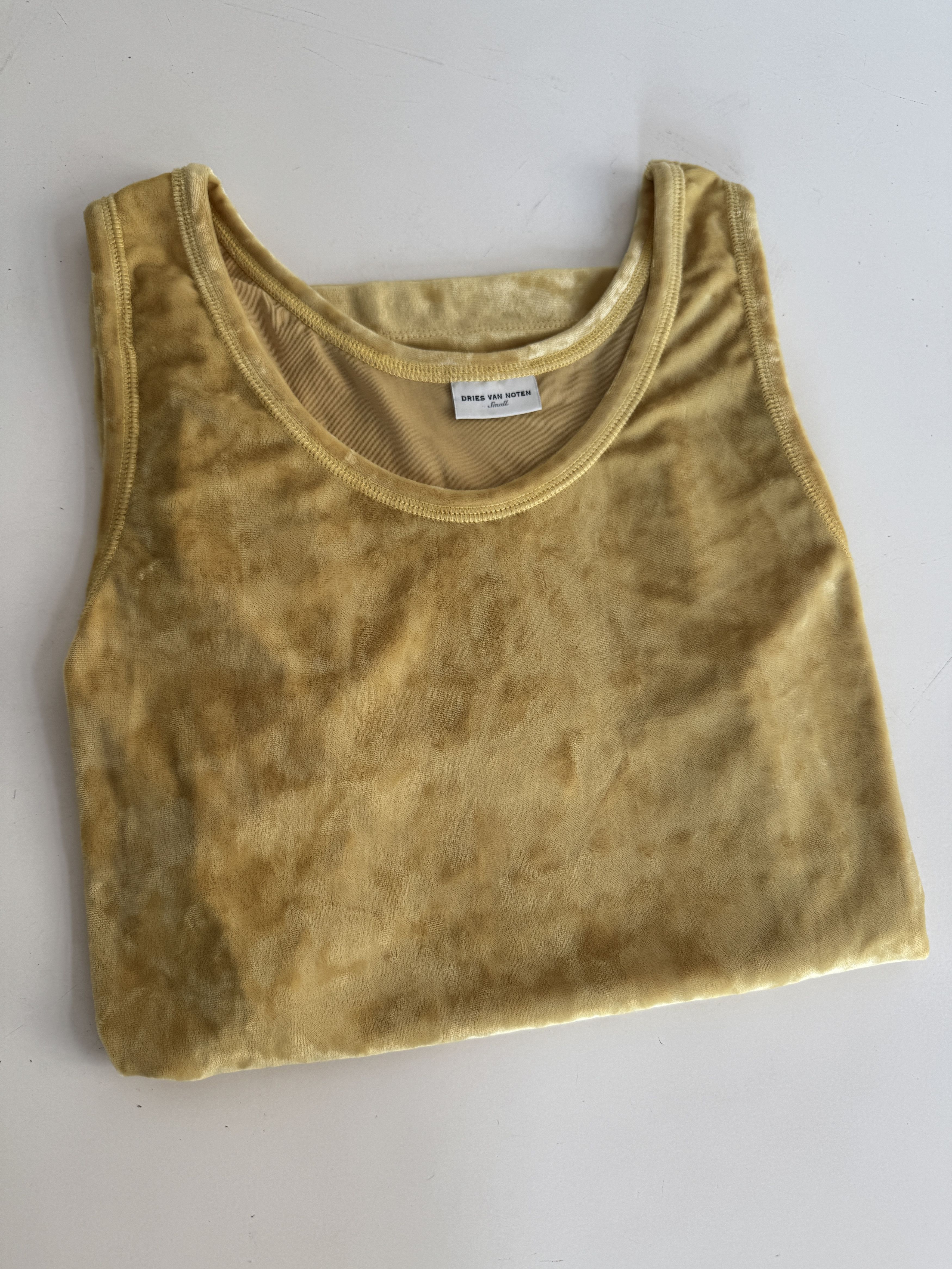 Dries Van Noten Velour Scoop Neck Casual Top Size S / US 4 / IT 40 - 7 Thumbnail