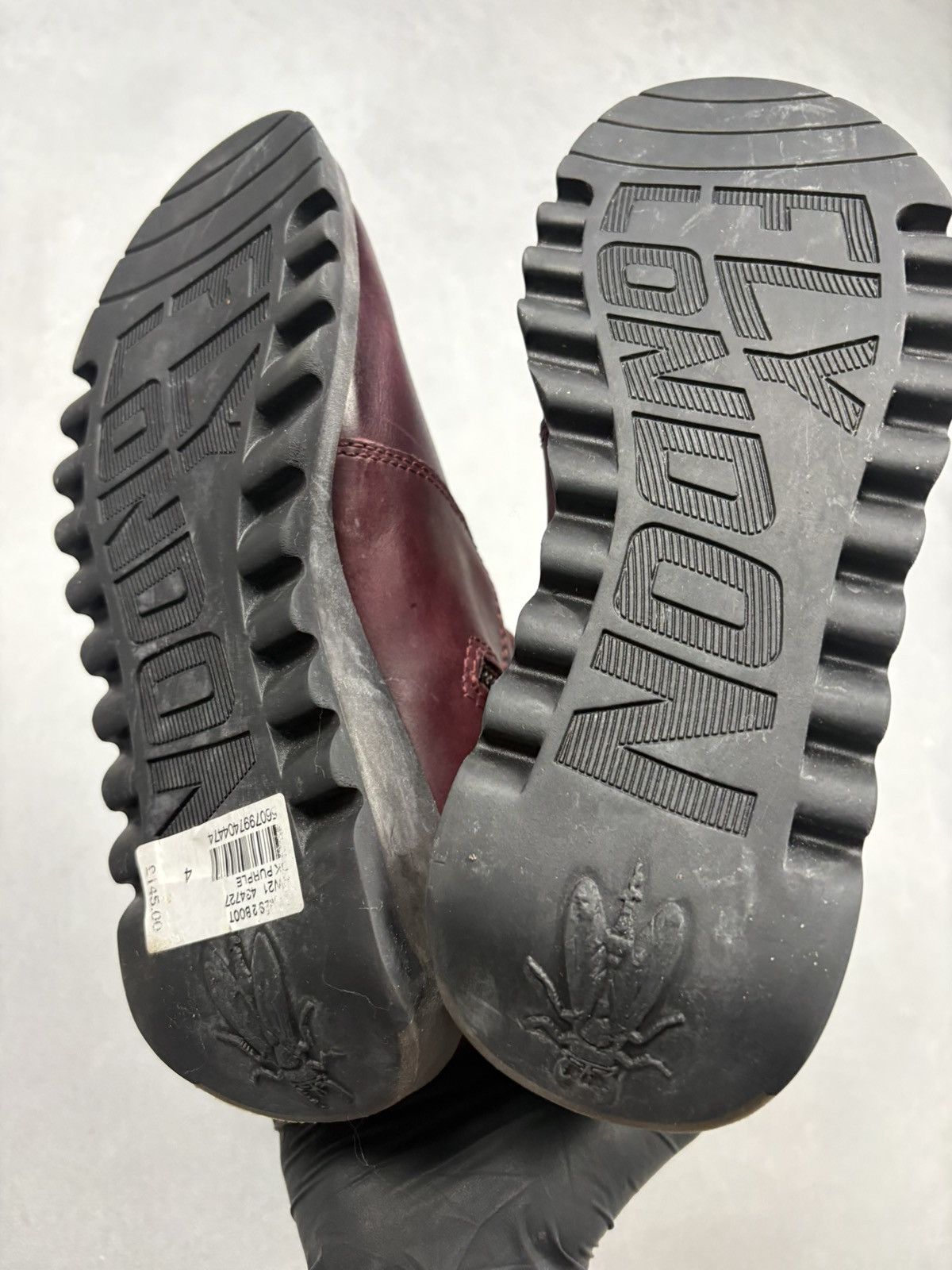 Fly London Fly London Mes II Leather Buckle Boots Burgundy Mid Calf 37 Size US 7 / IT 37 - 4 Thumbnail