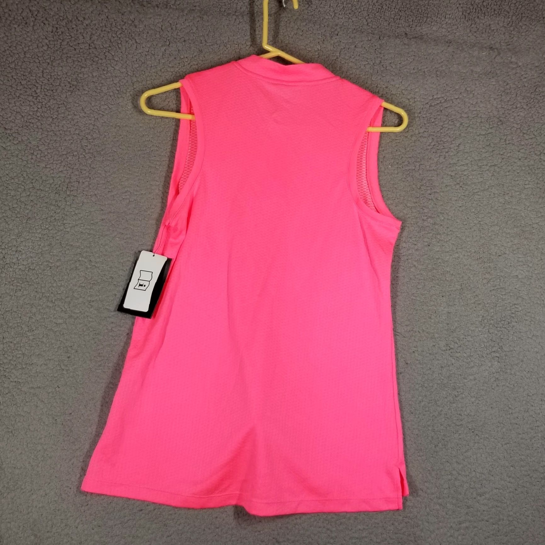 Nike Nike Sleeveless Dry Blade Golf Polo Shirt S Top Pink Sleeveless Zip 928723-686 Size S / US 4 / IT 40 - 2 Thumbnail