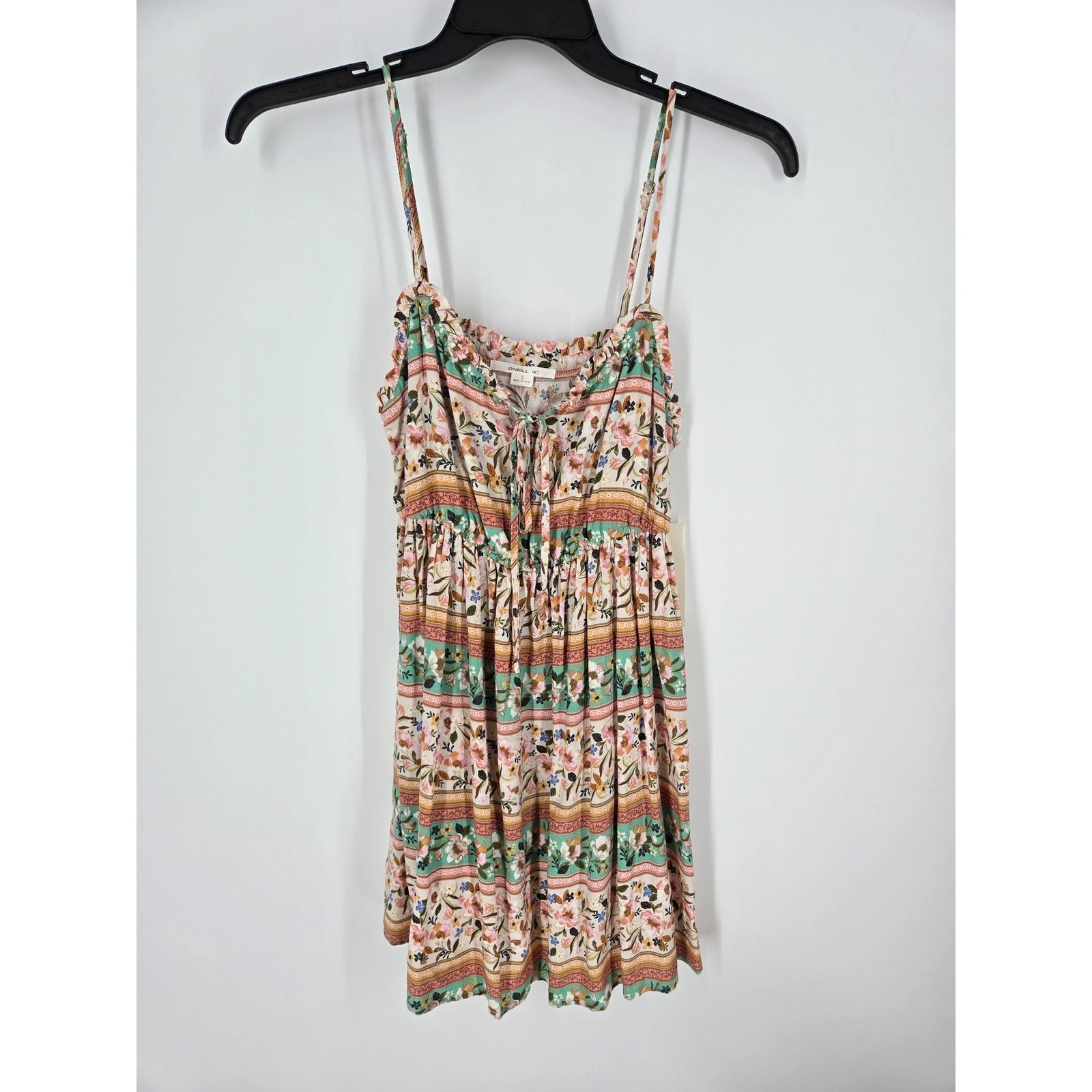 O'Neill NWT O'Neill Delena Sun Dress with Drawstring V-Neck Tapioca Size S / US 4 / IT 40 - 5 Thumbnail