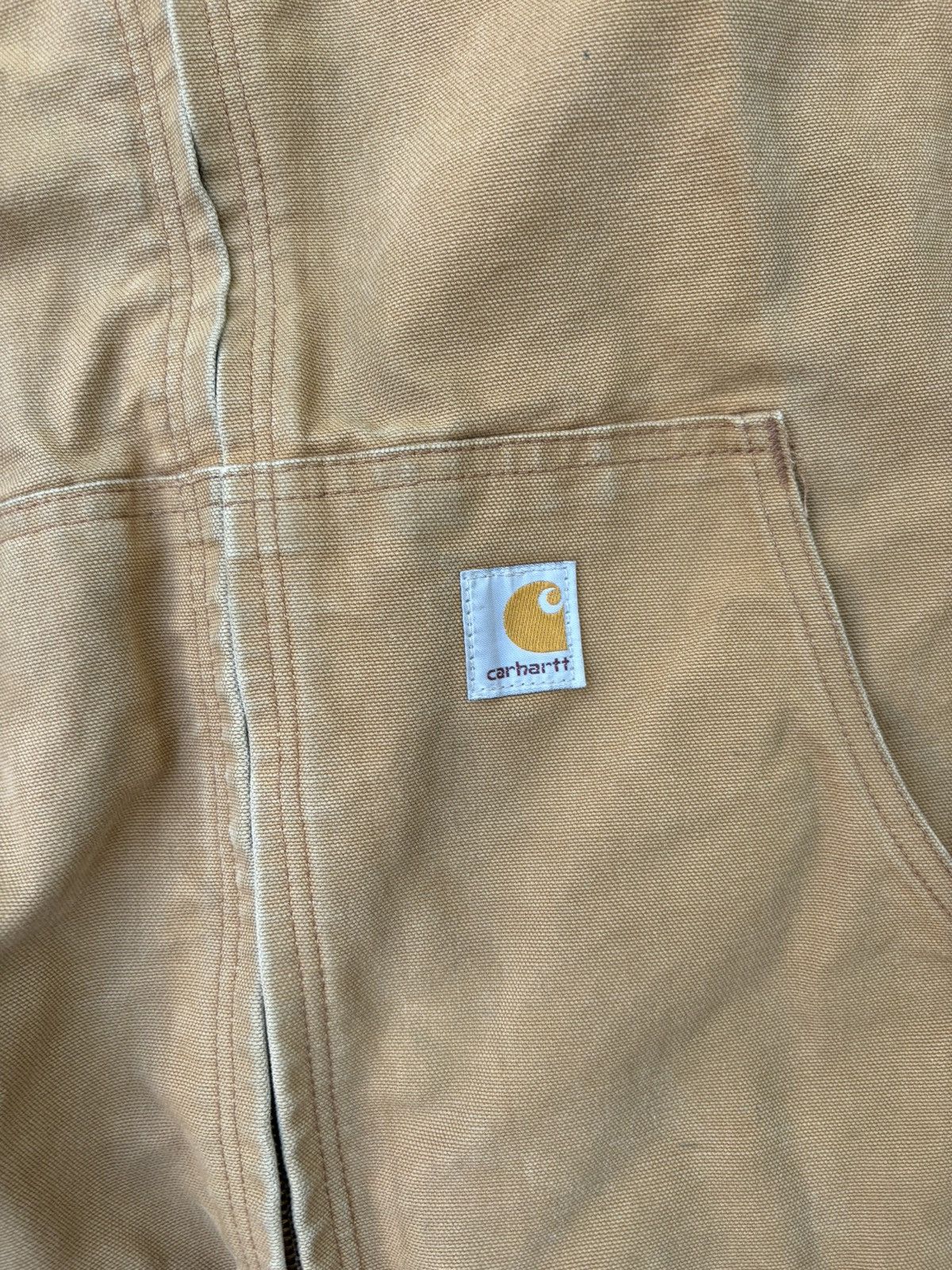 Carhartt Vintage 90s Tan Carhartt Work Jacket Size US XXL / EU 58 / 5 - 2 Thumbnail
