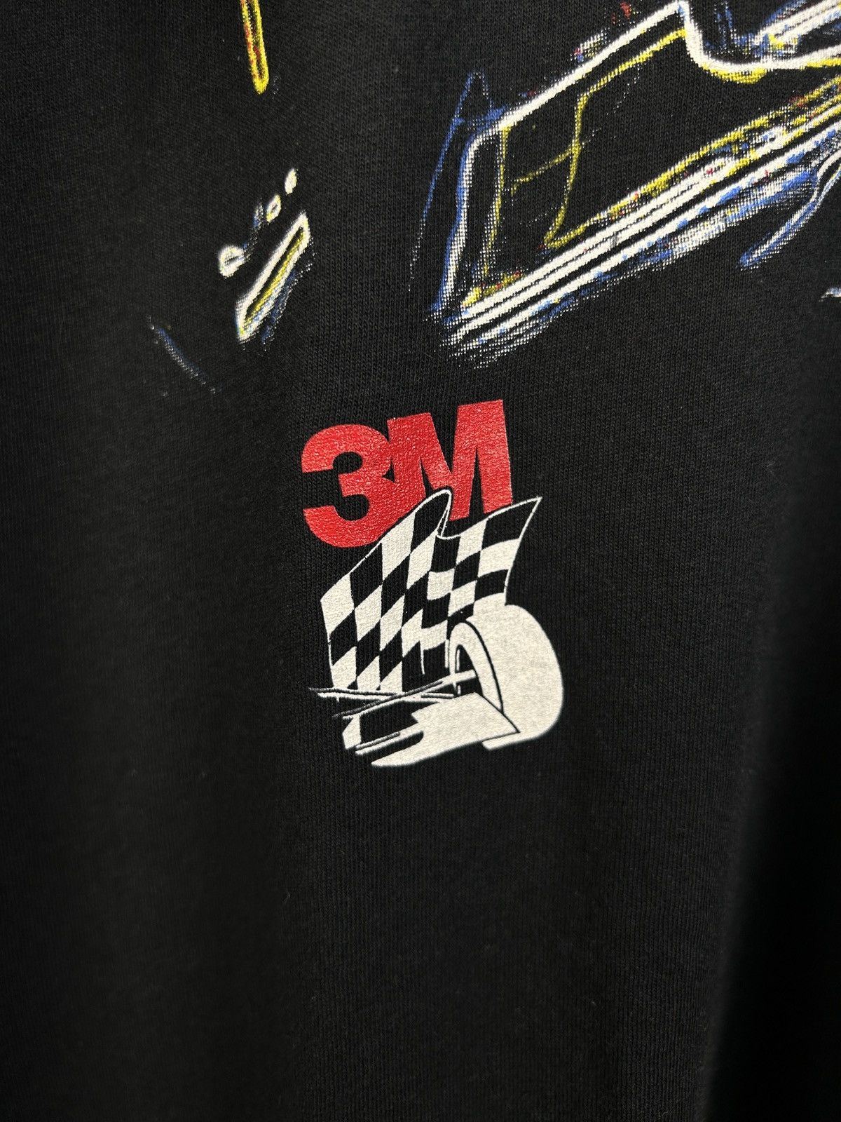 Vintage 90s Vintage Formula 1 Racing 3M Single Stitch T-Shirt Size US XL / EU 56 / 4 - 3 Thumbnail