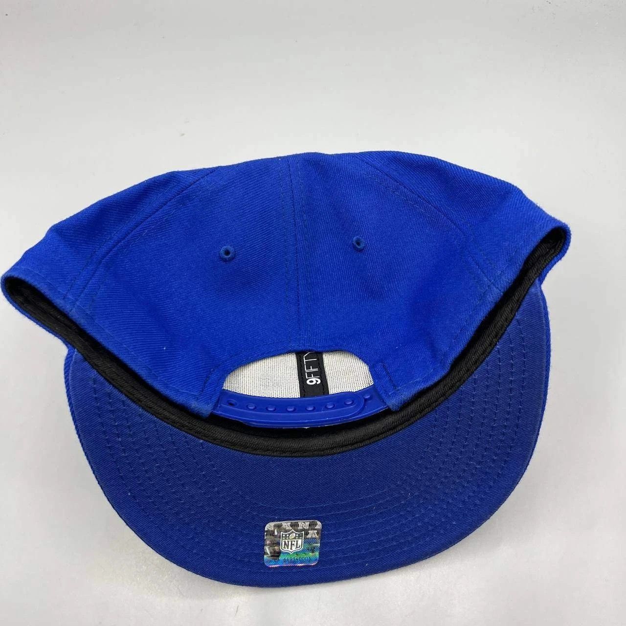 New Era Los Angeles LA Rams Hat Men Blue Embroidered Snap Back Cap Size ONE SIZE - 4 Thumbnail