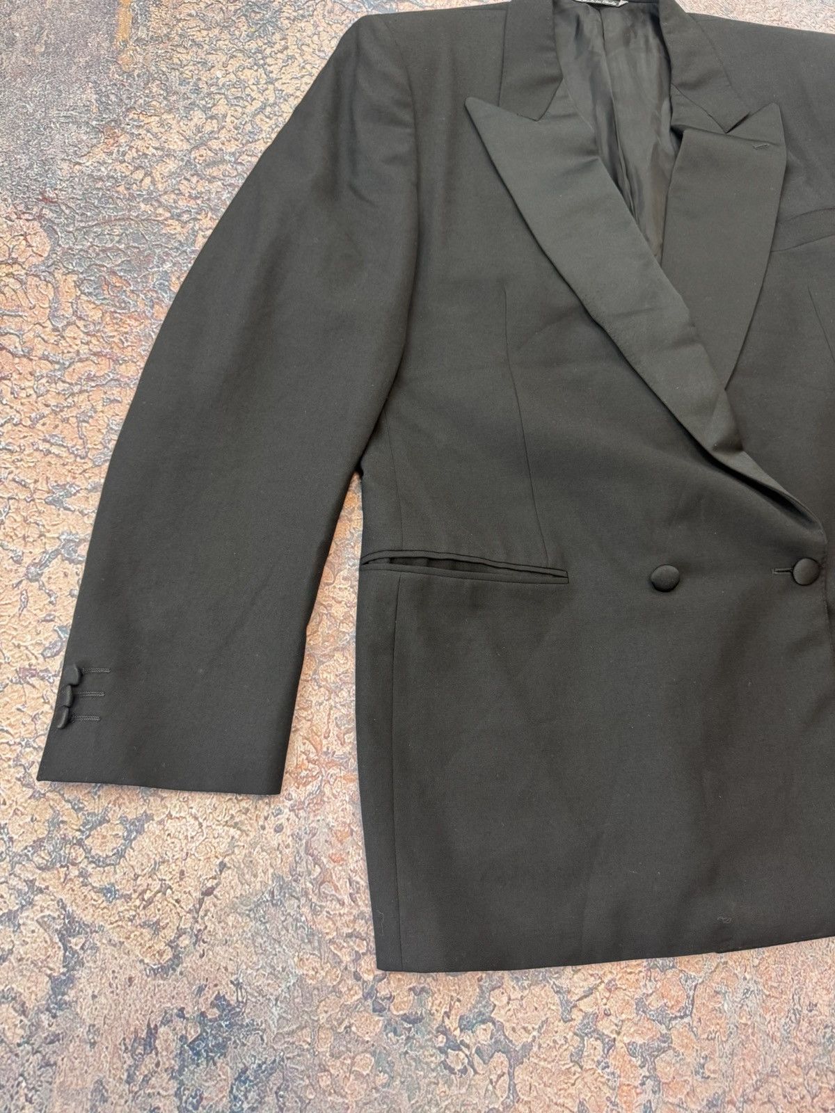 Canali Canali Black Blazer Jacket Suit Size 42L - 3 Thumbnail