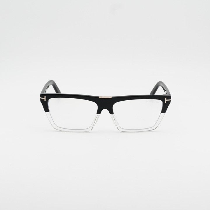 Tom Ford Tom Ford FT5912-B 005 Eyeglasses Black 57mm Rectangle Frame Size ONE SIZE - 6 Thumbnail
