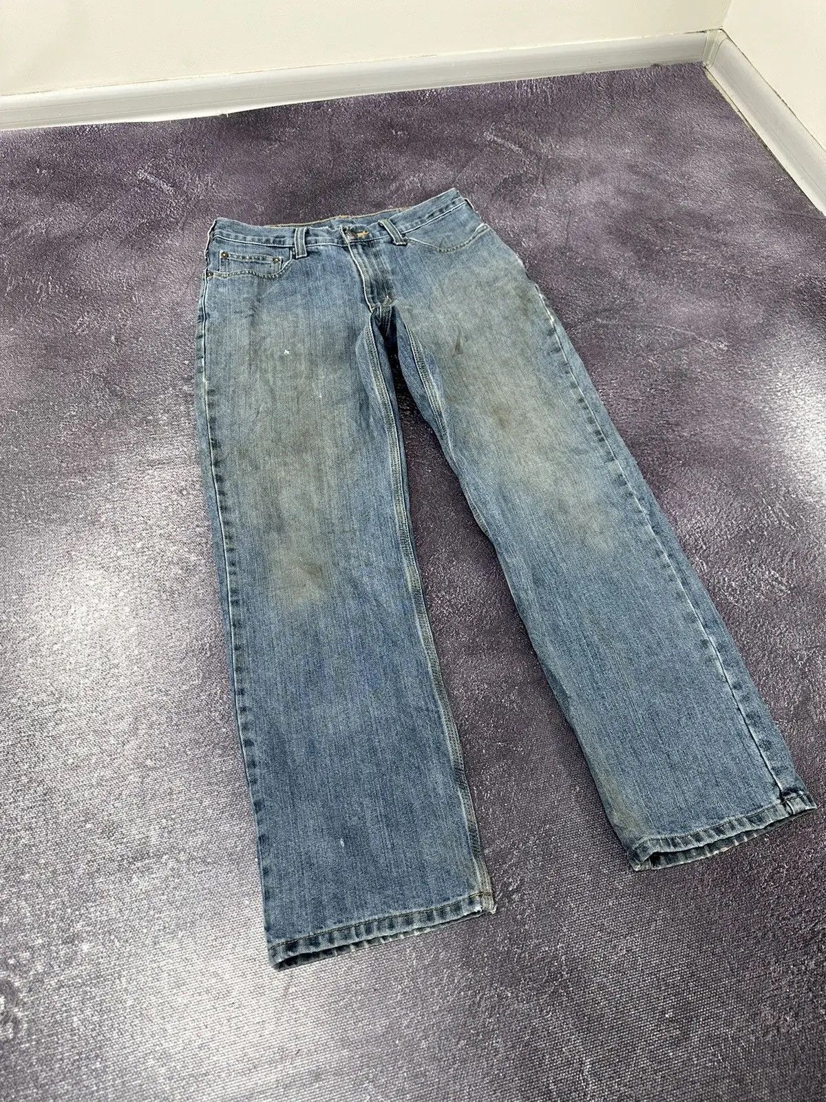 Carhartt × Vintage Vintage Carhartt USA Blue Work Hype Denim Jeans Size US 32 / EU 48 - 6 Thumbnail