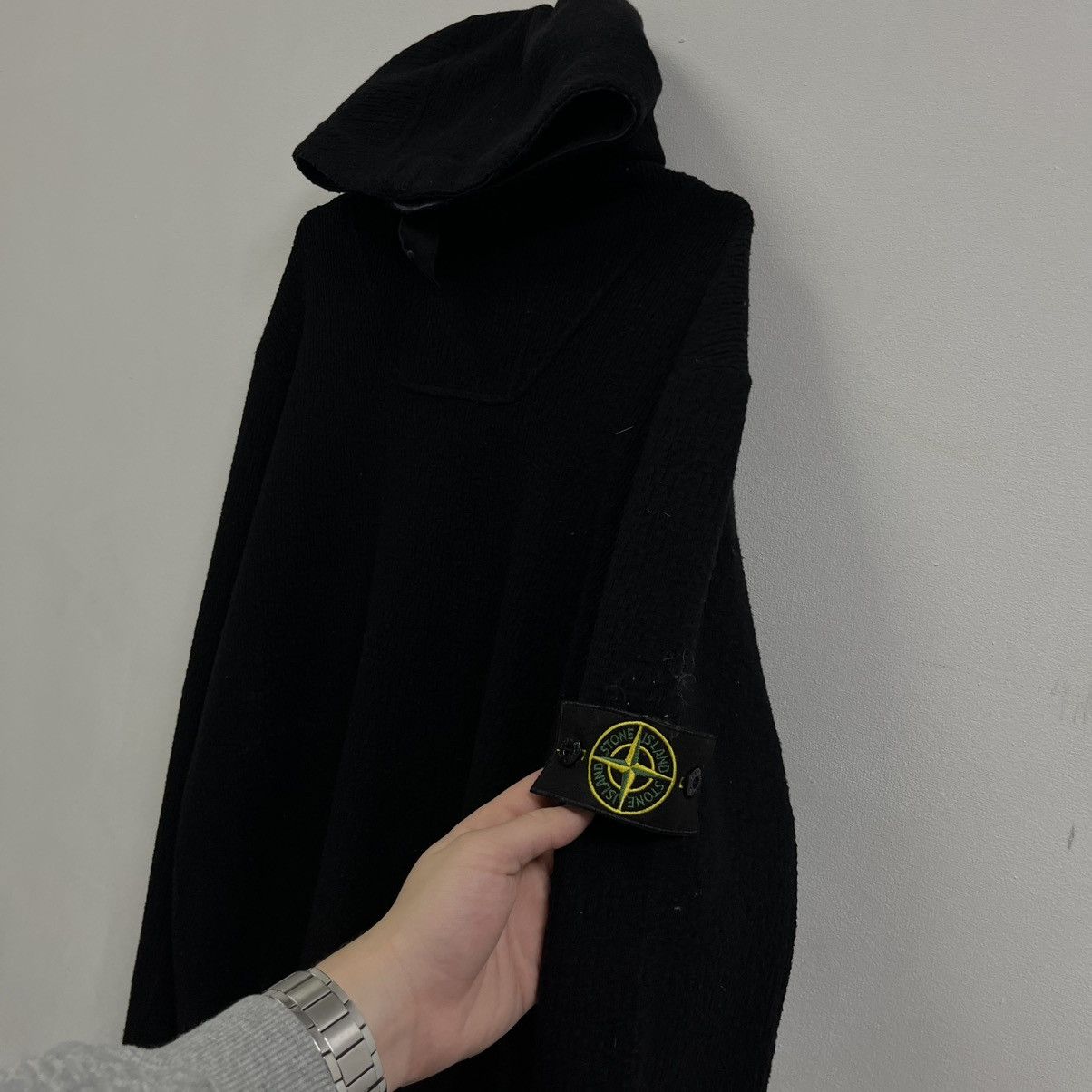 Stone Island Vintage Stone Island Hoodie Black Size US L / EU 52-54 / 3 - 4 Thumbnail