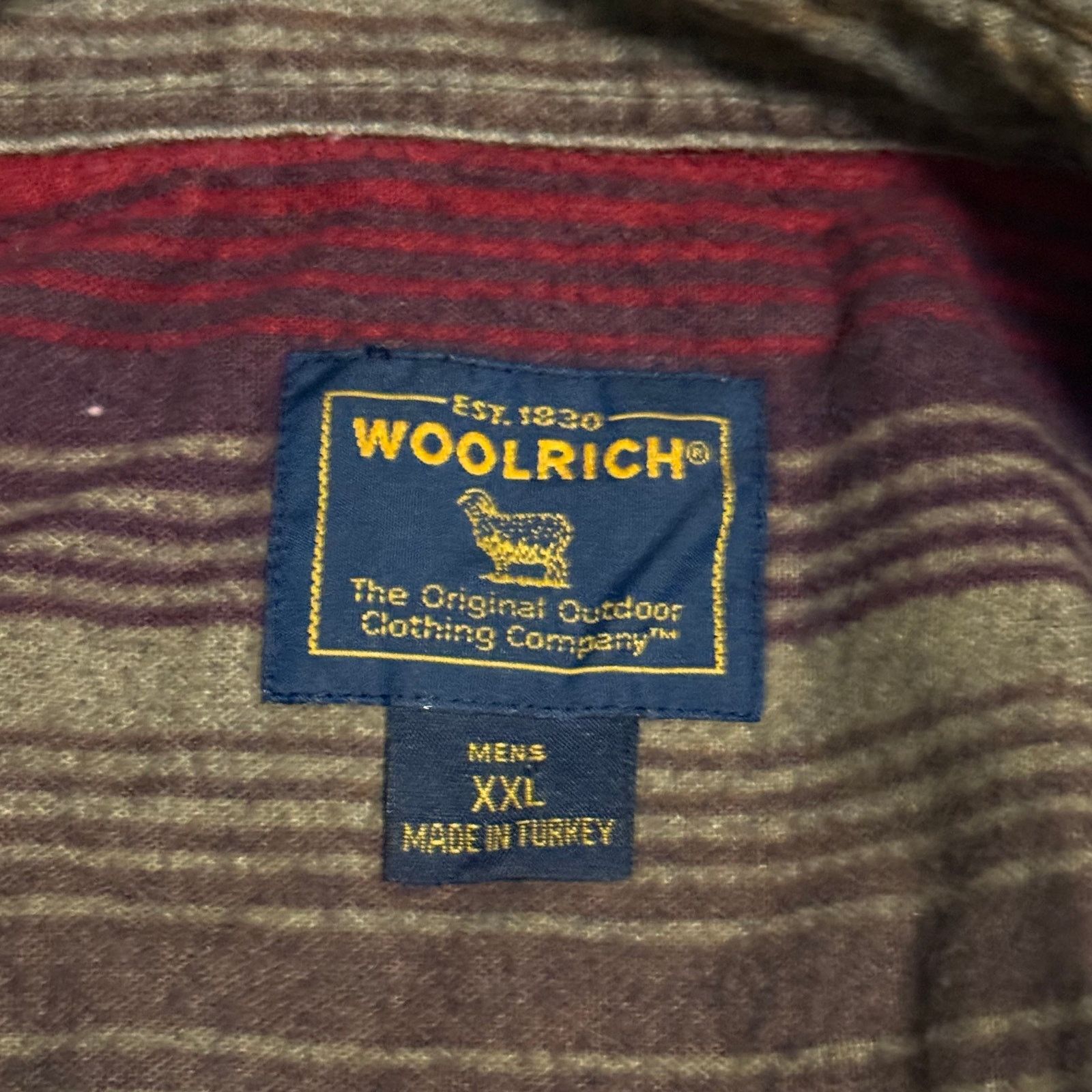 Woolrich Woolen Mills Vintage Woolrich Striped Button Down Shirt Size 2XL 90s Size US XXL / EU 58 / 5 - 4 Thumbnail