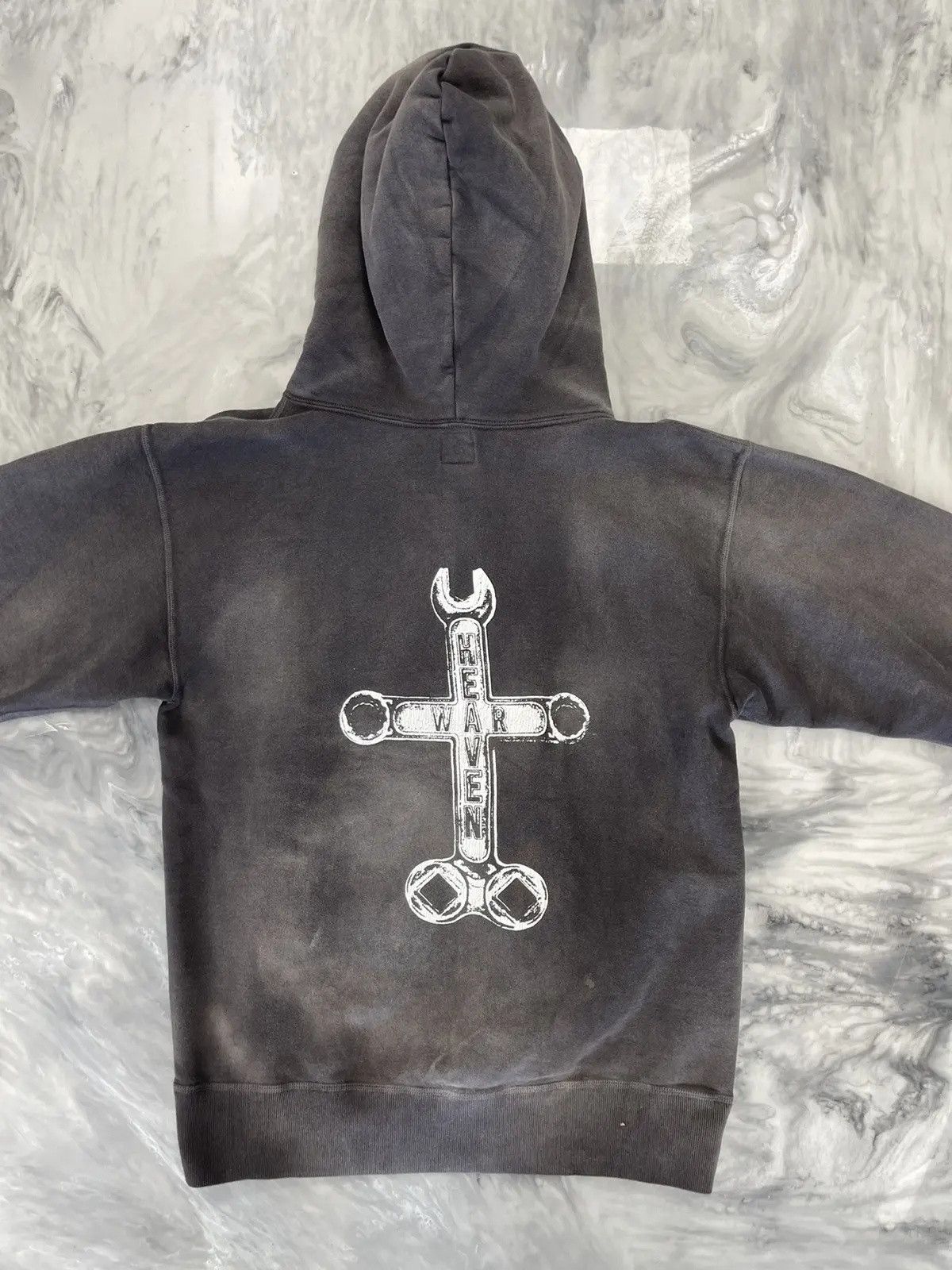 DENIM TEARS Saint Michael Tool Vintage Black Hoodie Size US M / EU 48-50 / 2 - 2 Thumbnail