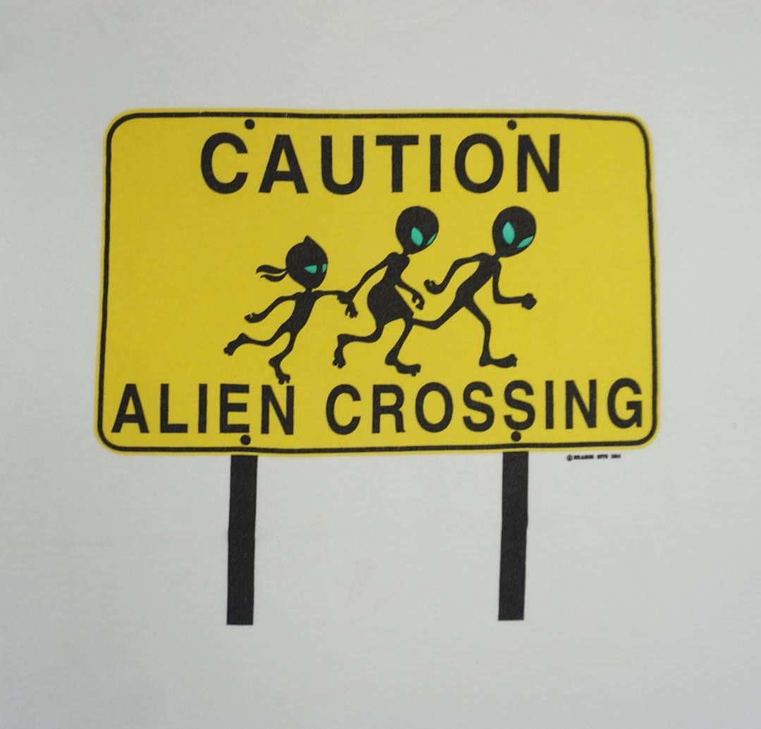 Vintage 90's USA製 Alien UFO Tシャツ ビンテージ Size US L / EU 52-54 / 3 - 2 Thumbnail