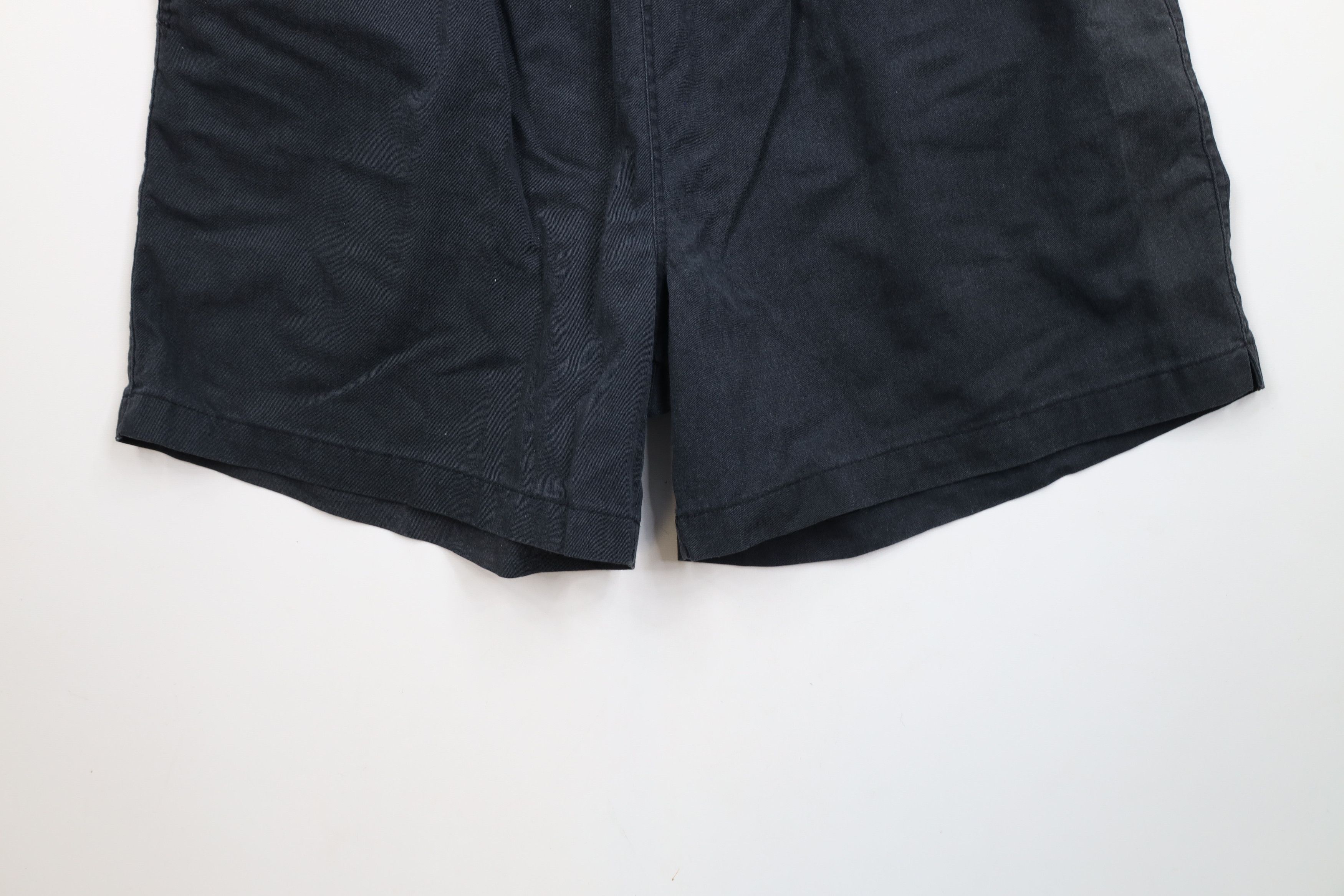 Lands' End × Vintage Vintage 90s Lands End Above Knee Cotton Shorts Black USA Size US 36 / EU 52 - 4 Thumbnail
