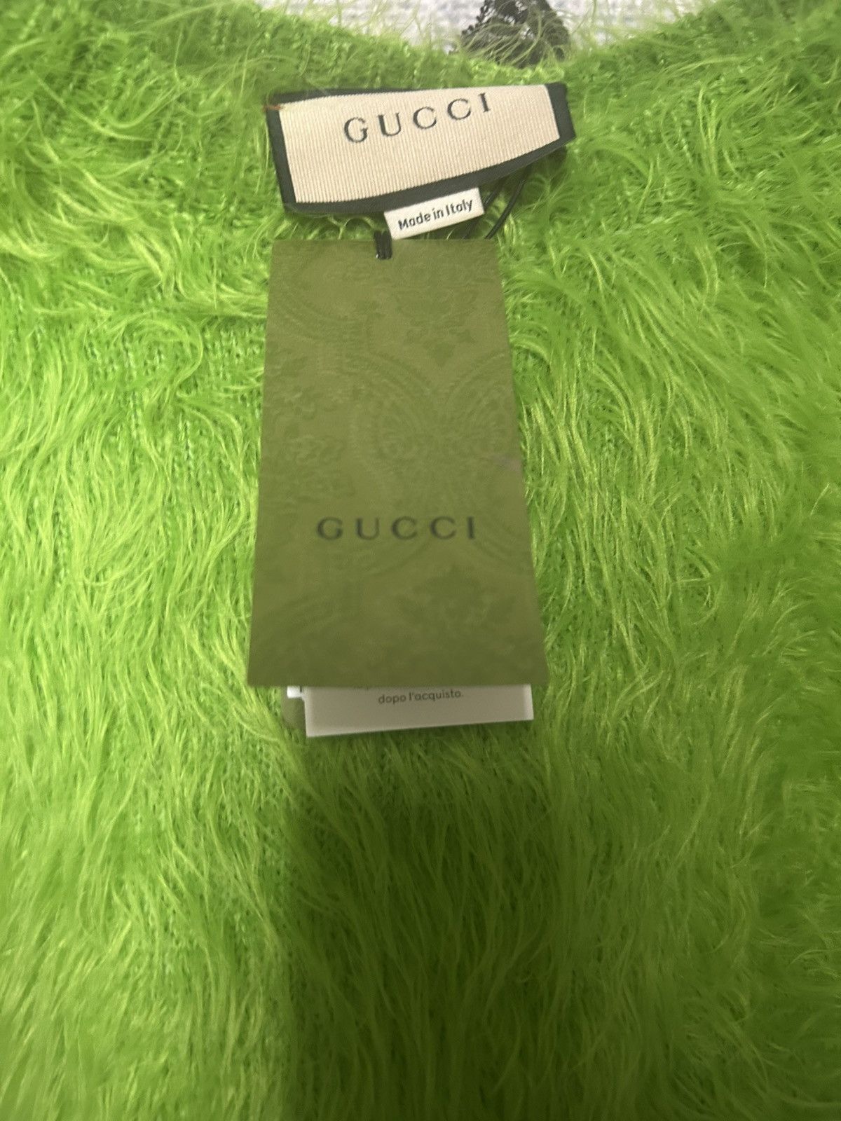 Gucci GUCCI GREEN CREWNECK SWEATER SIZE LARGE GG Size L / US 10 / IT 46 - 9 Thumbnail