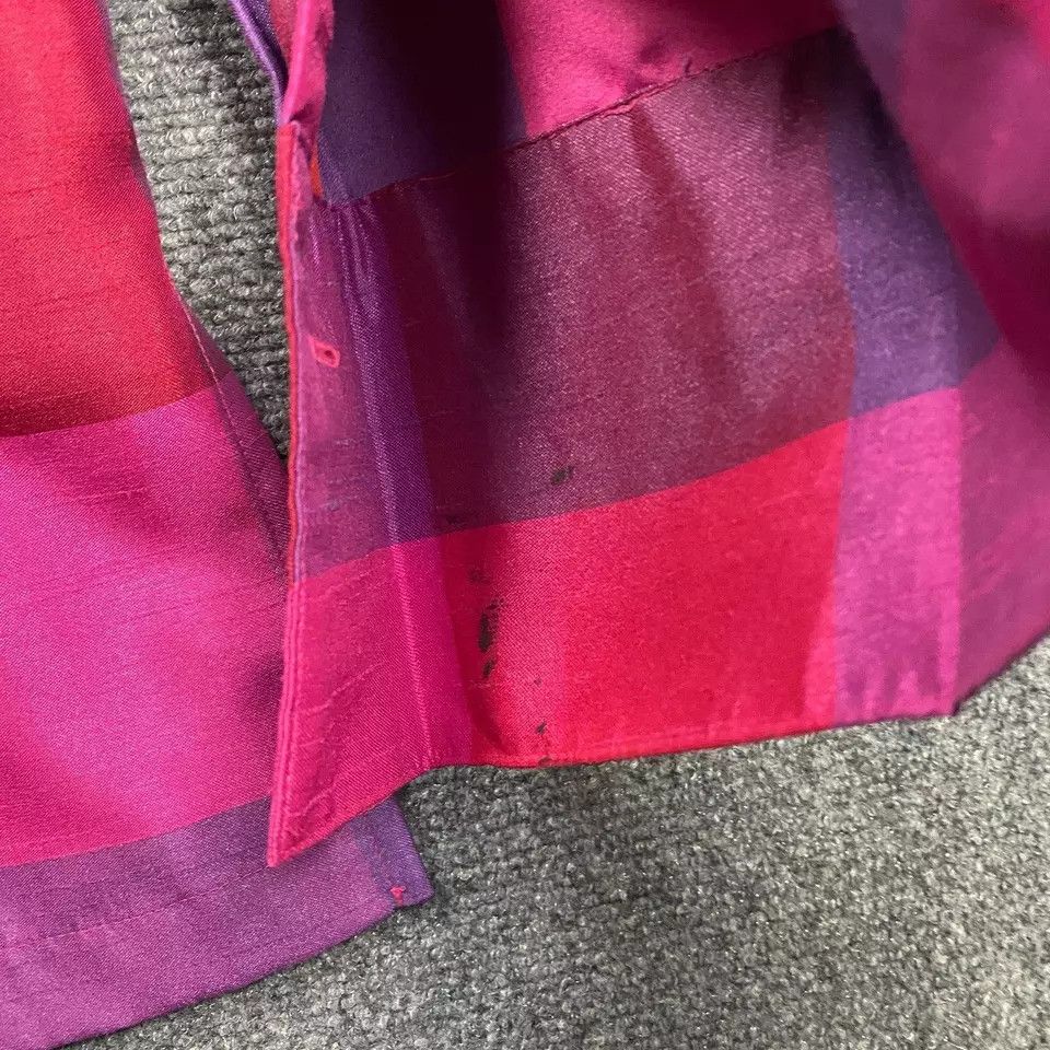 Other Sag Harbor Top Women's 14 Check Pink Button Up Polyester Size XL / US 12-14 / IT 48-50 - 5 Thumbnail