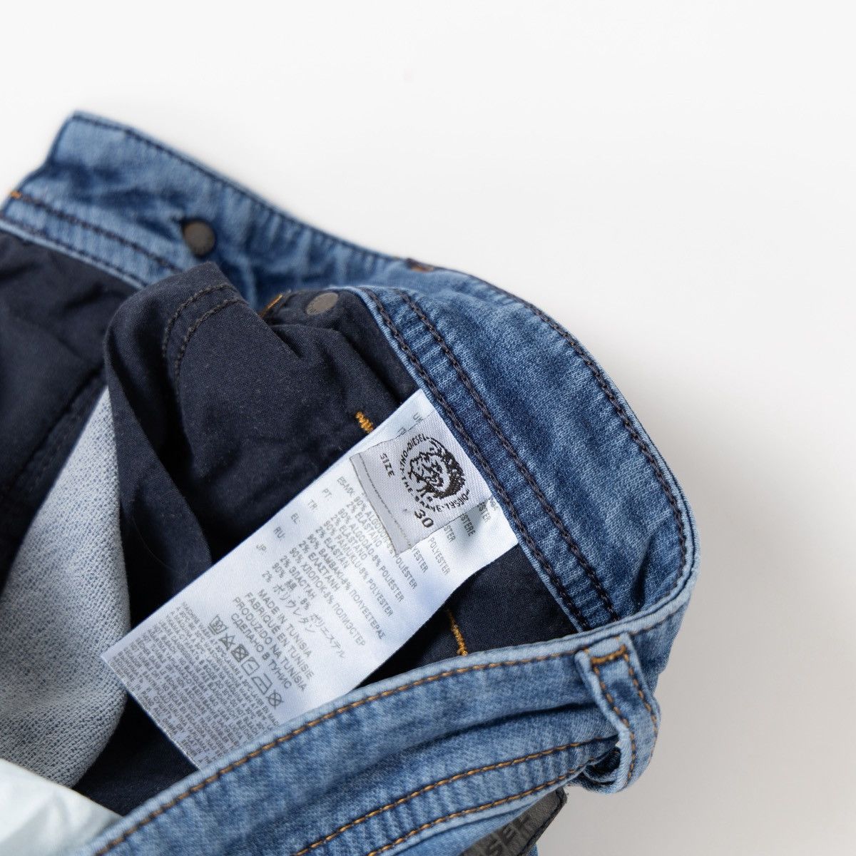 Diesel Diesel Thommer Mens Blue JoggJeans Slim Fit Distressed Denim Size US 30 / EU 46 - 7 Thumbnail