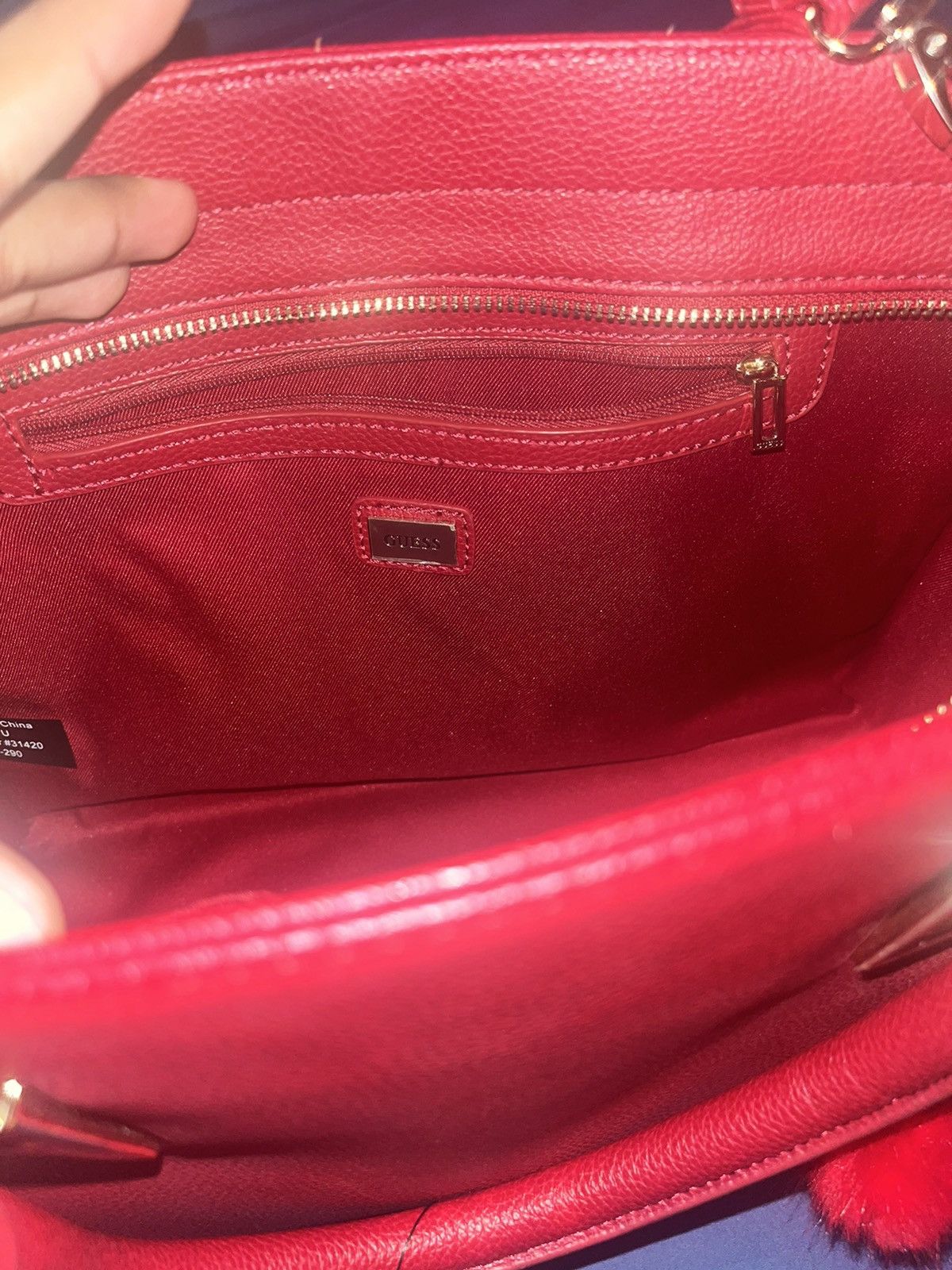 Coach × Gucci × Guess Red Guess Handle Bag w Shoulder Strap Size ONE SIZE - 5 Thumbnail