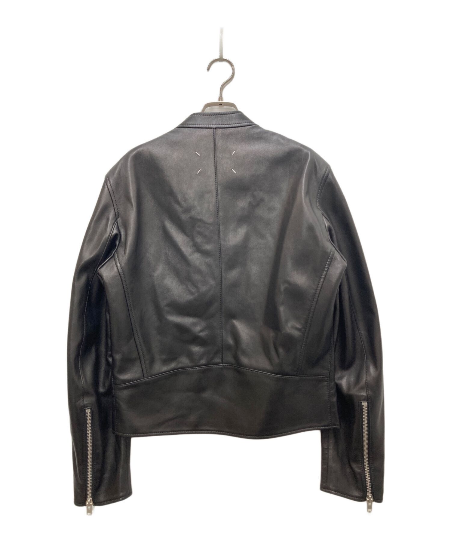 @*様 M*M様 【Margiela】5zip Hooded Leather J Maison Margiela Maison Margiela 5ZIP Leather Jacket Black