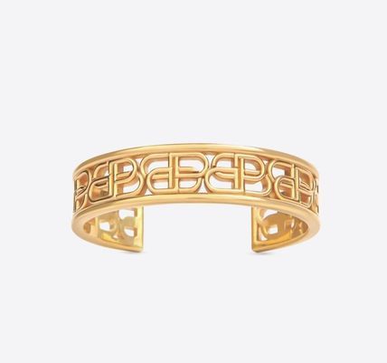 image of Balenciaga O1S1Rm0324 Size: M Bb Cuff Bracelet In Gold, Women's