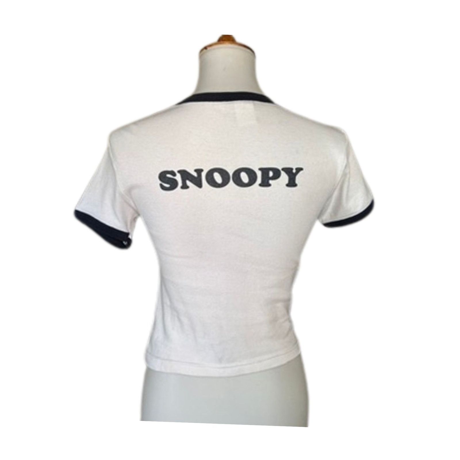 Peanuts Vintage 90s Snoopy Peanuts Ringer Tee Medium Size M / US 6-8 / IT 42-44 - 2 Thumbnail