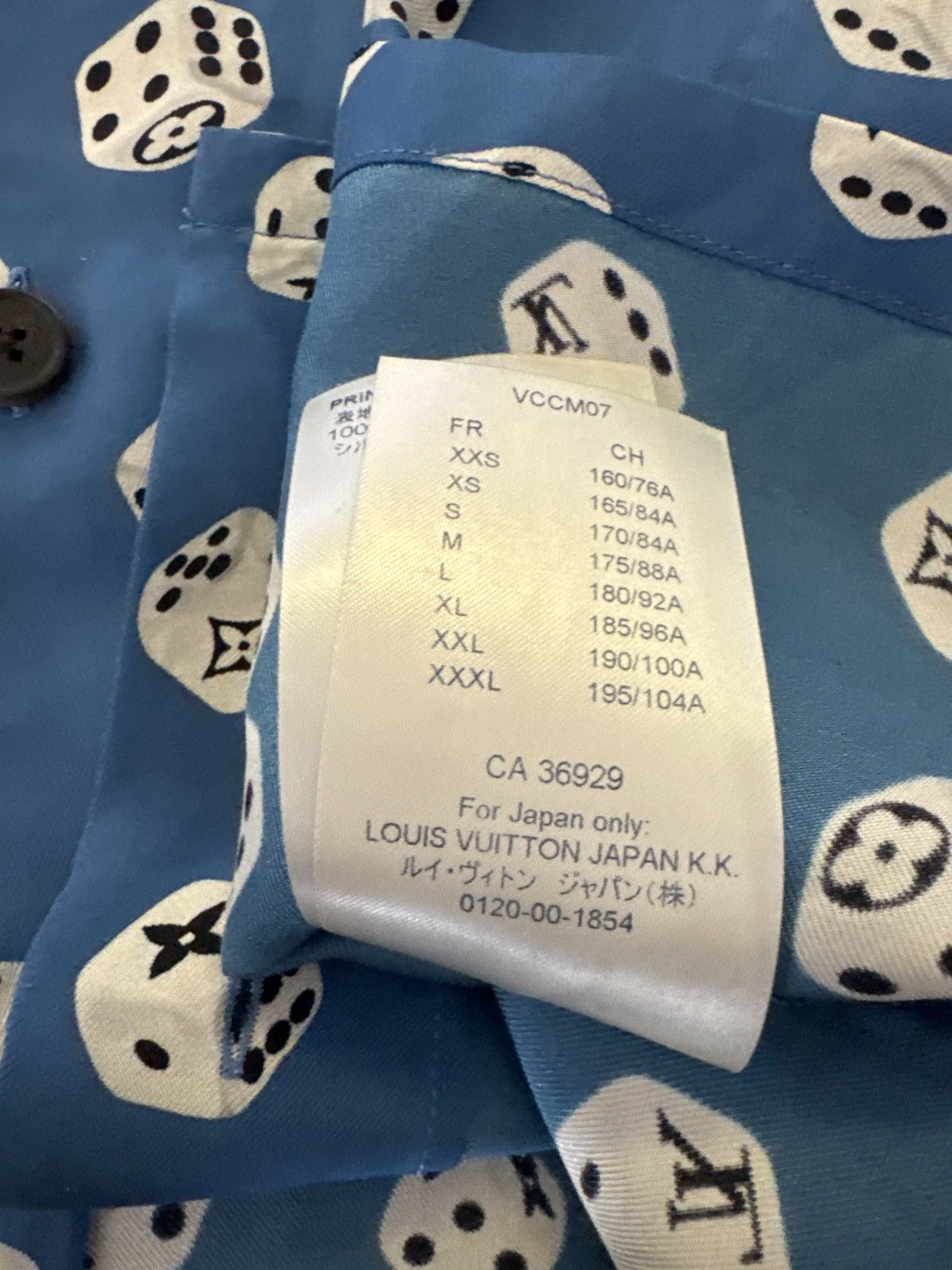Louis Vuitton Louis Vuitton FW18 Blue Dice Size US XL / EU 56 / 4 - 3 Thumbnail