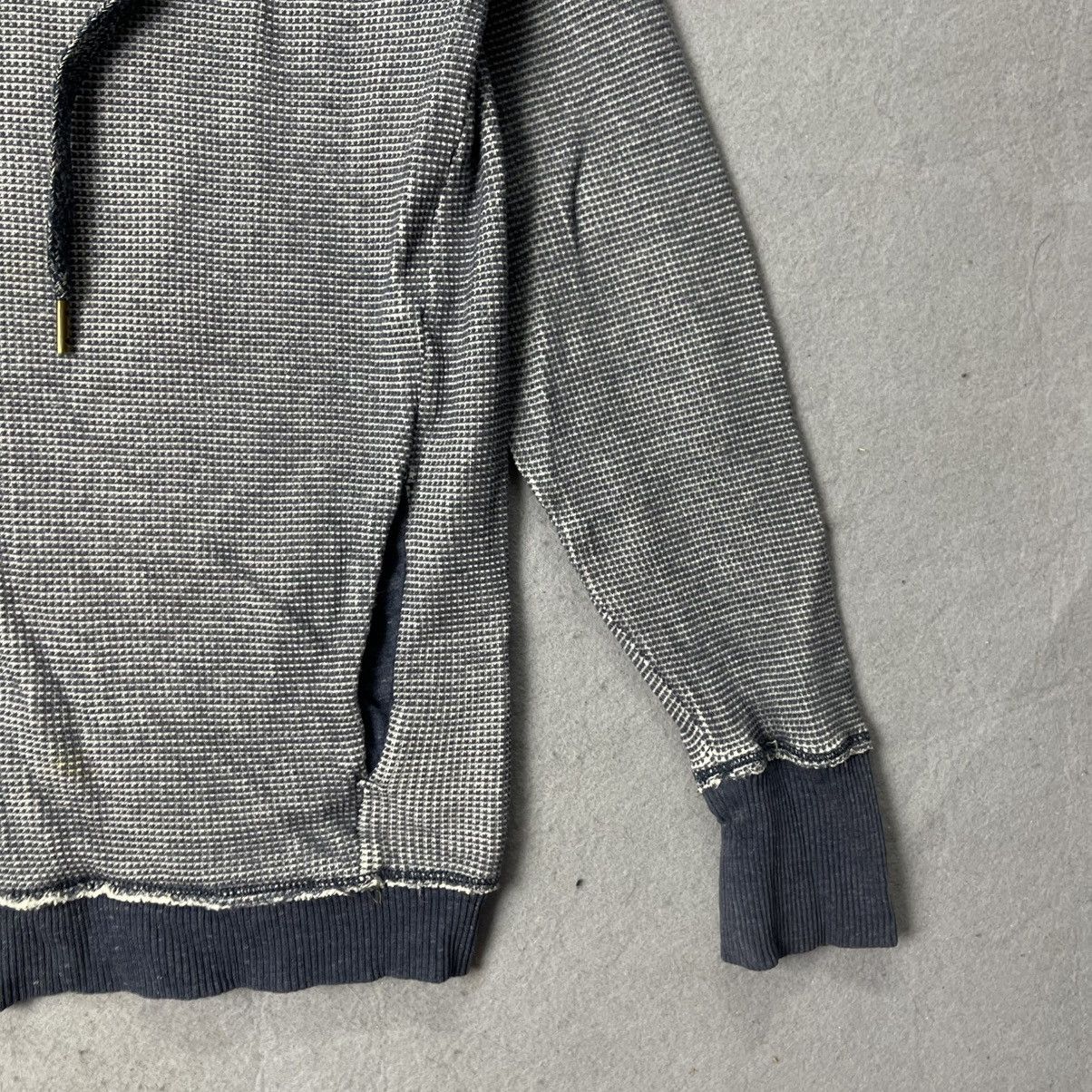 Diesel Diesel Co. Zip-Up Hoodie – Blue/Grey Waffle Knit Size US M / EU 48-50 / 2 - 4 Thumbnail