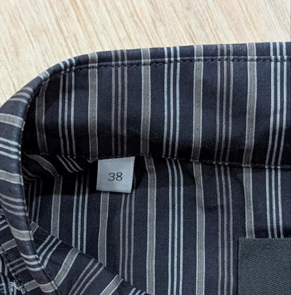 Givenchy GIVENCHY Boxy Fit Striped Button Up Shirt Black 38 US 15 Size US S / EU 44-46 / 1 - 5 Thumbnail
