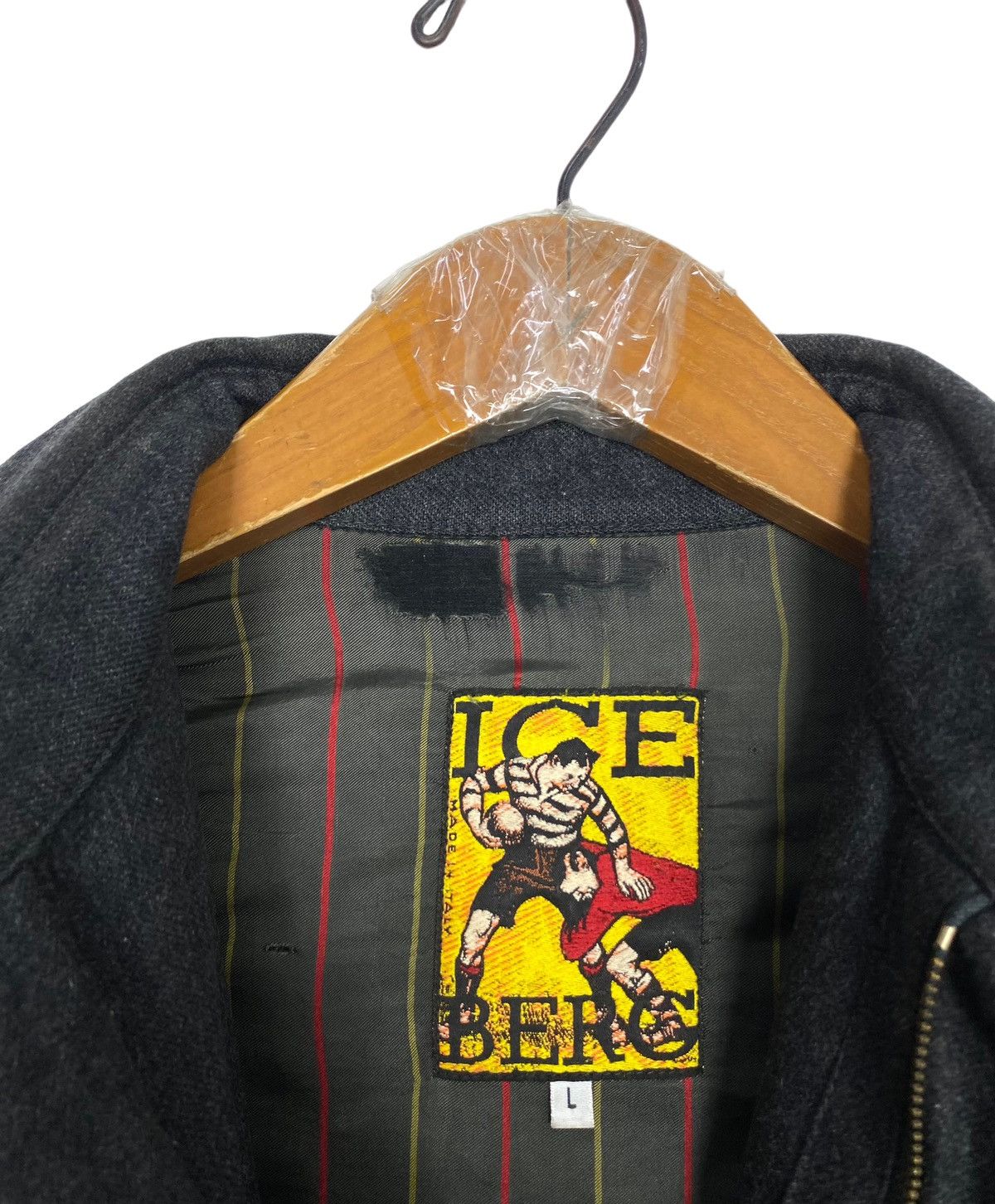 Iceberg Rare‼️ Vintage Iceberg Rugby Zipper Shirt Made in Italy Size US L / EU 52-54 / 3 - 6 Thumbnail