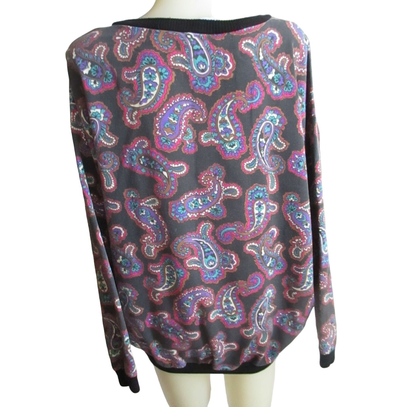Vintage Vintage Women's Pullover Shirt 15-16 Large 1980's Paisley Pr Size L / US 10 / IT 46 - 7 Thumbnail