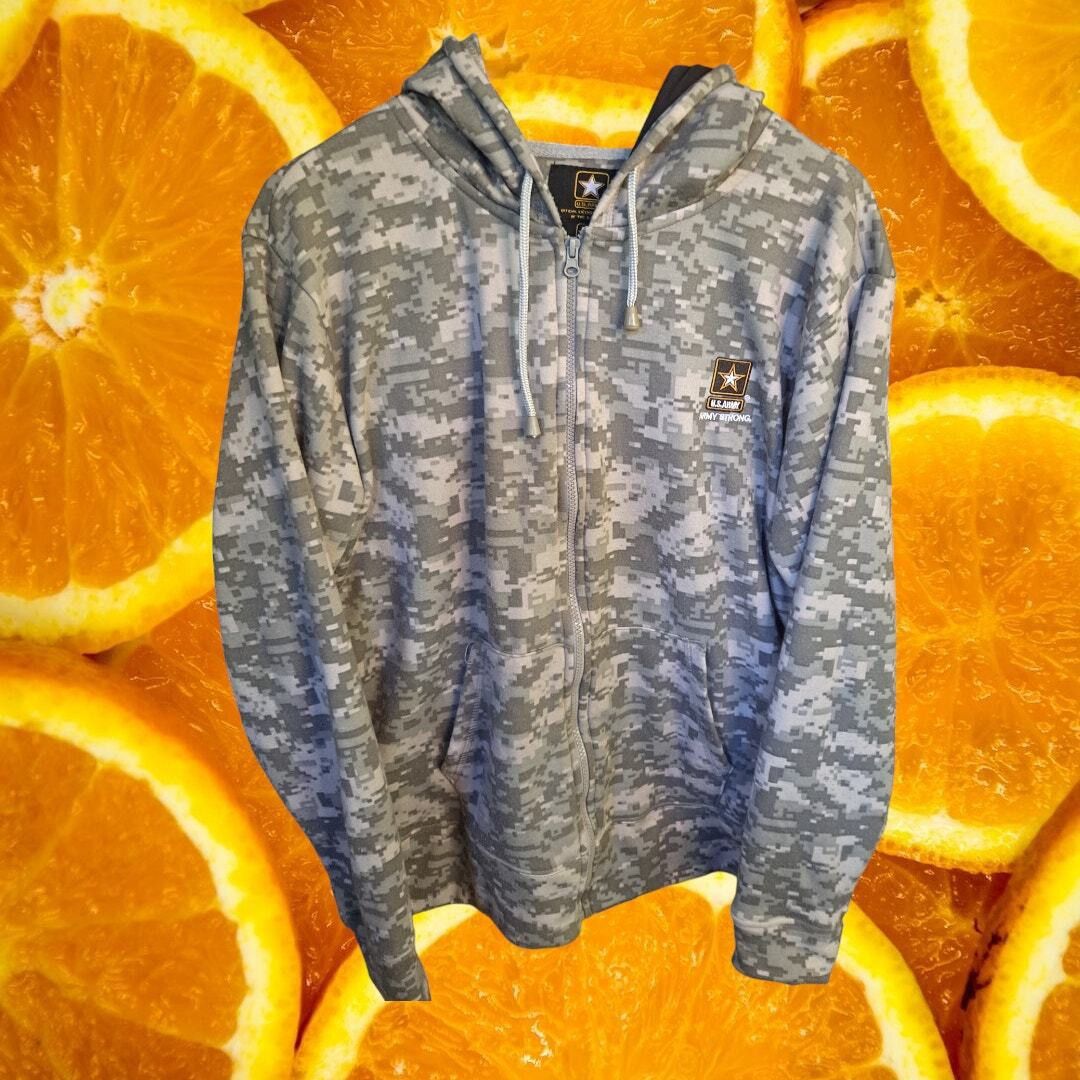 Other US Army Camo Full Zip Hoodie Sweatshirt Size XL Size US XL / EU 56 / 4 - 4 Thumbnail