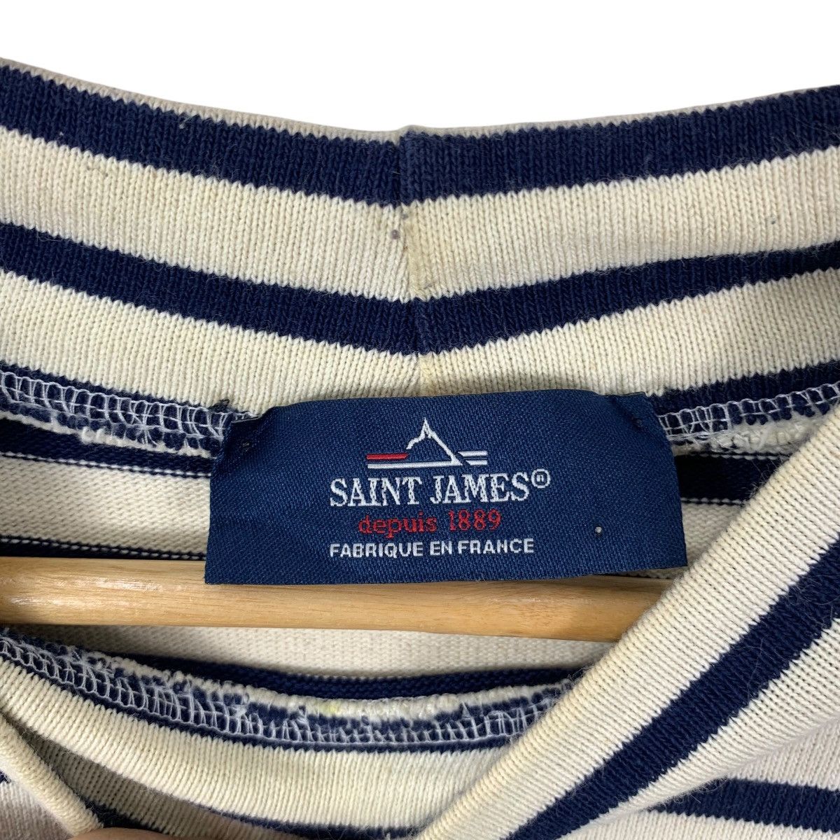Saint James Vintage SAINT JAMES TRICOTS Made In France Striped Tee Shirt Size M / US 6-8 / IT 42-44 - 7 Thumbnail