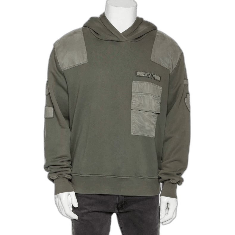 Amiri Amiri Military Style Hooded Sweatshirt Size US XS / EU 42 / 0 - 1 Thumbnail