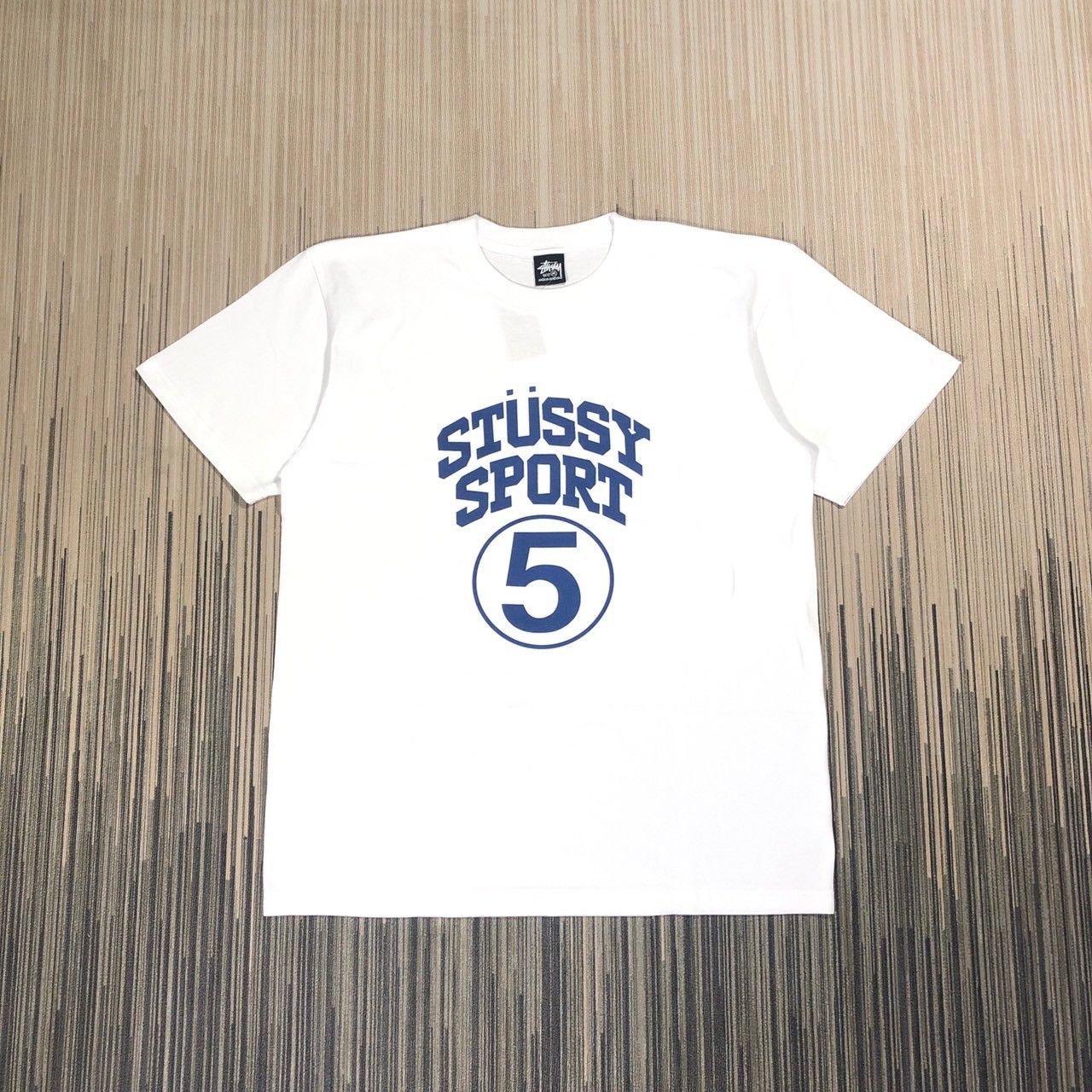 Stussy × Vintage Stussy 5 Sport Tee Size US XL / EU 56 / 4 - 1 Thumbnail