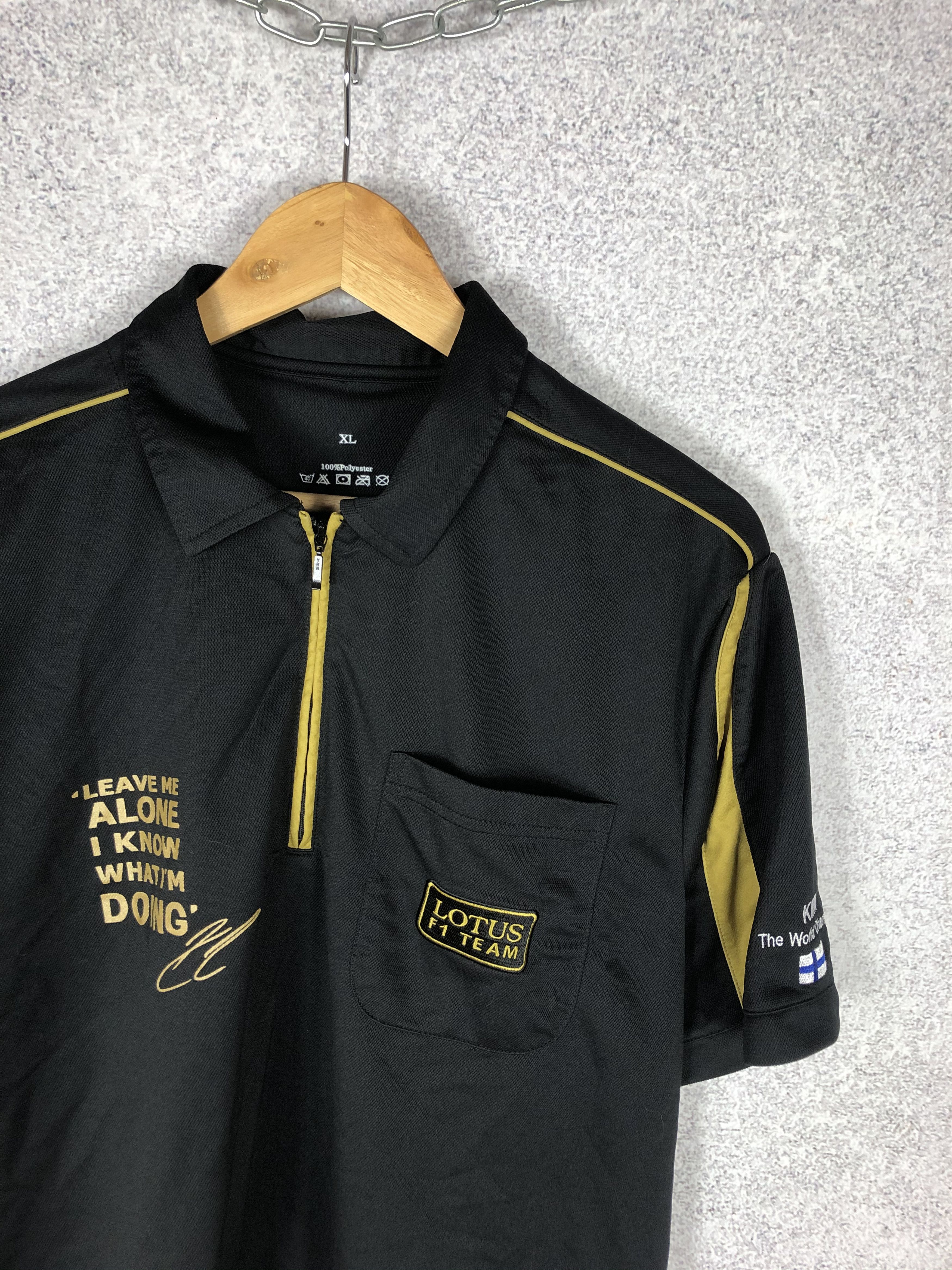 Formula 1 Vintage Lotus Formula 1 Team Kimi Raikkonen Renault T-Shirt Size US XL / EU 56 / 4 - 4 Thumbnail