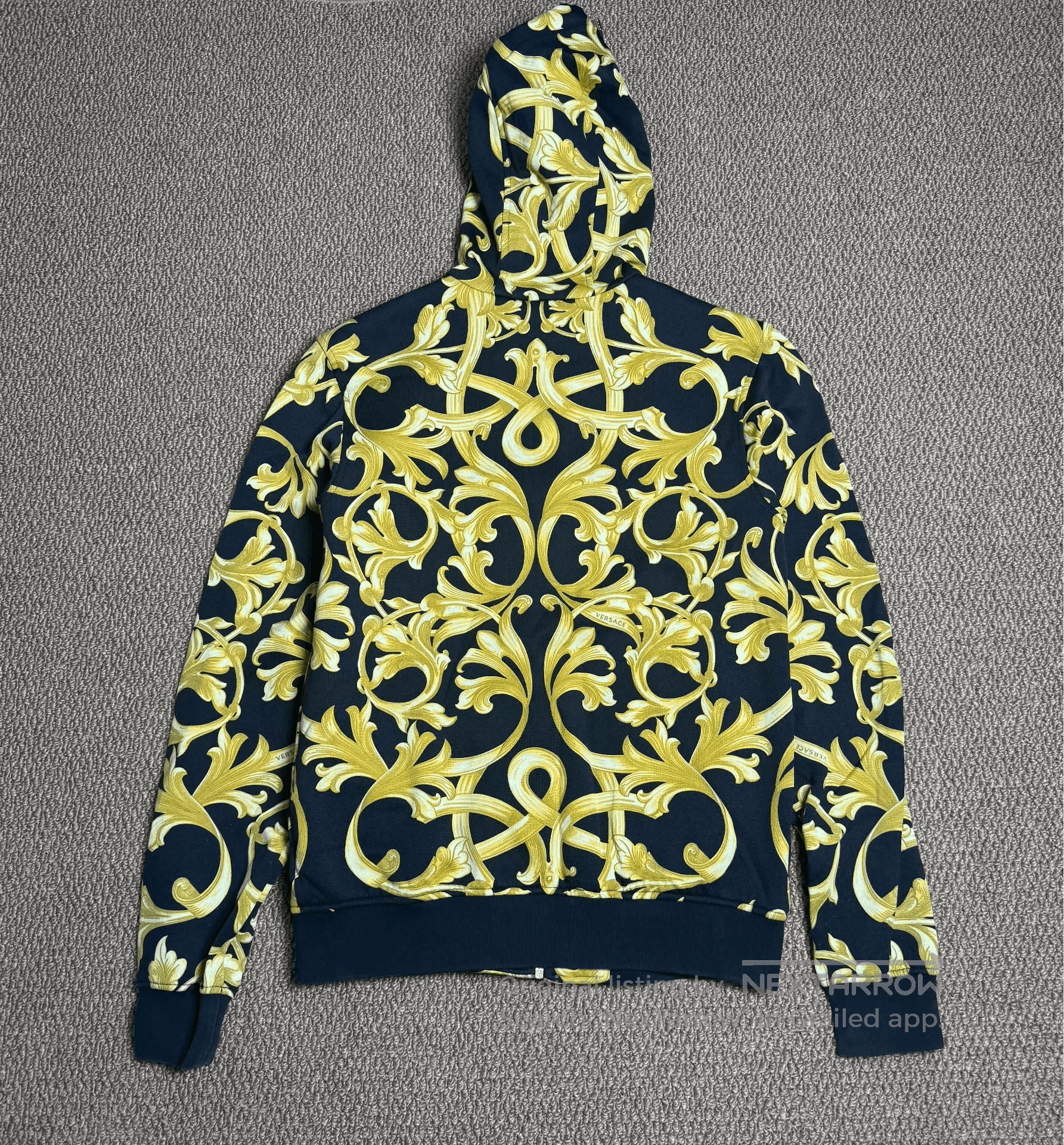 Versace Versace Baroque Black Gold Hooded Jacket. Size US XS / EU 42 / 0 - 2 Thumbnail