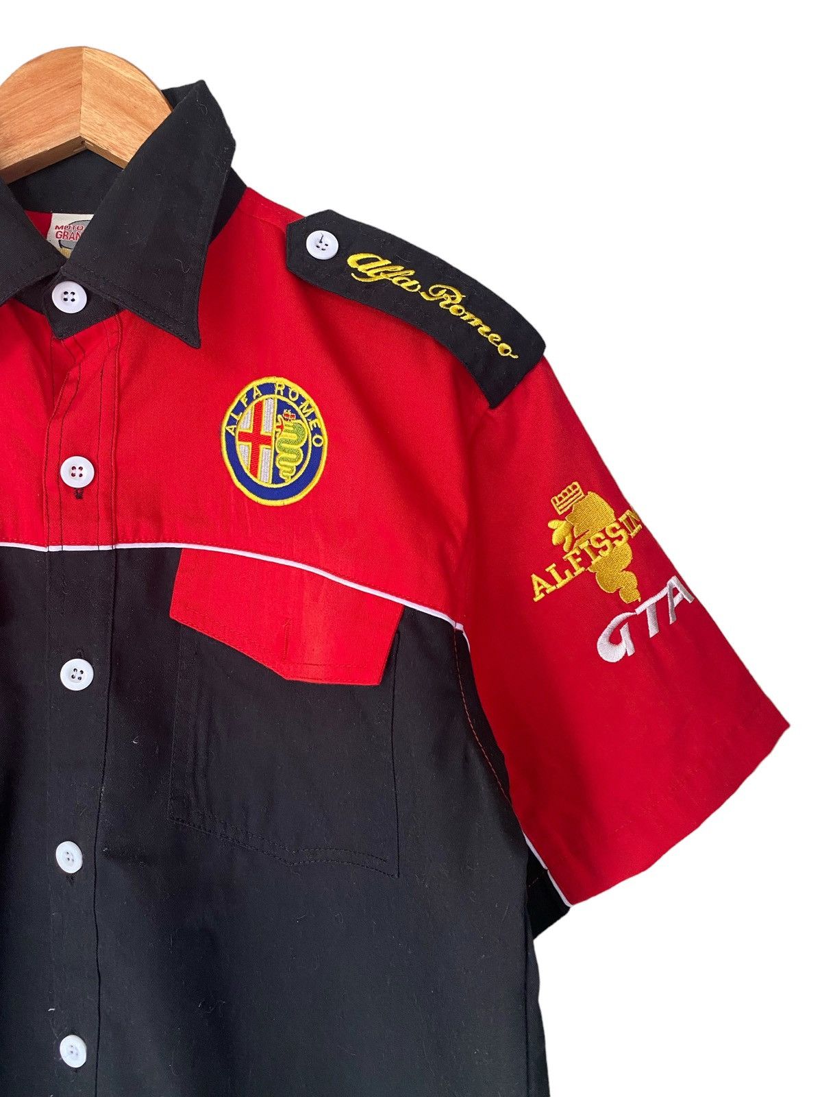 Vintage × uniform experiment Vintage Motorsport Uniform Alfa Romeo Button Shirt Size US M / EU 48-50 / 2 - 5 Thumbnail