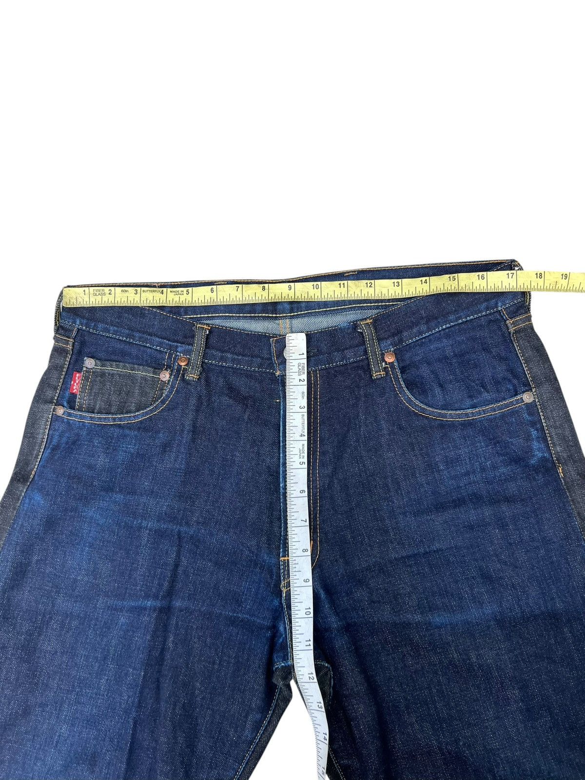 Futura Vintage FUTURA Japan 2 Tones Denim Distressed Jeans Size US 34 / EU 50 - 2 Thumbnail