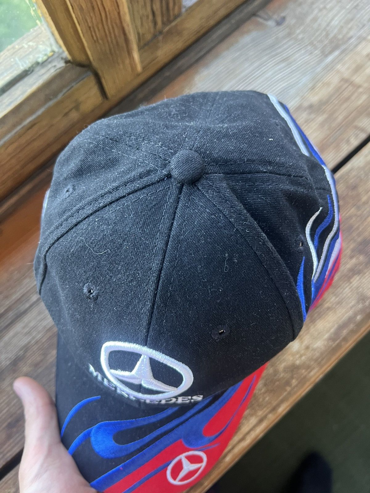 Vintage Vintage Mercedes Benz Racing Trucks Trucker Hat Y2K Size ONE SIZE - 9 Thumbnail